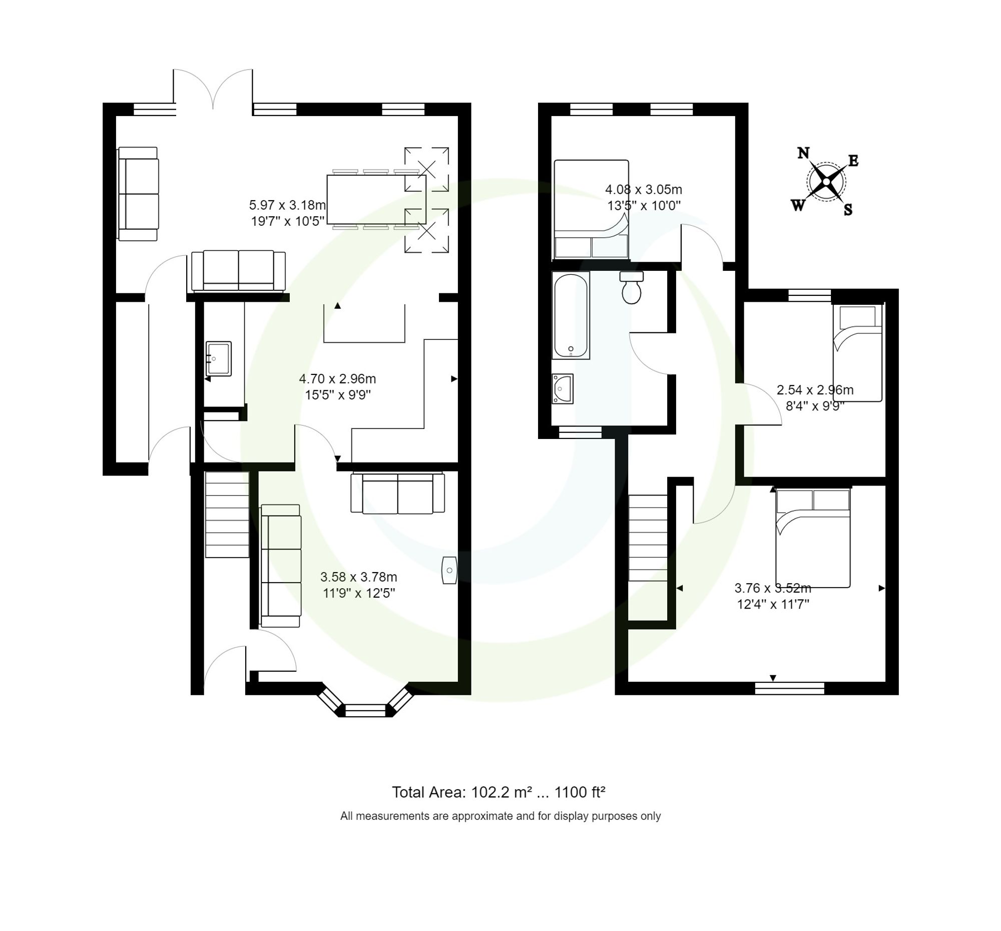 3 bed house for sale in Kenmore Grove, Manchester - Property floorplan