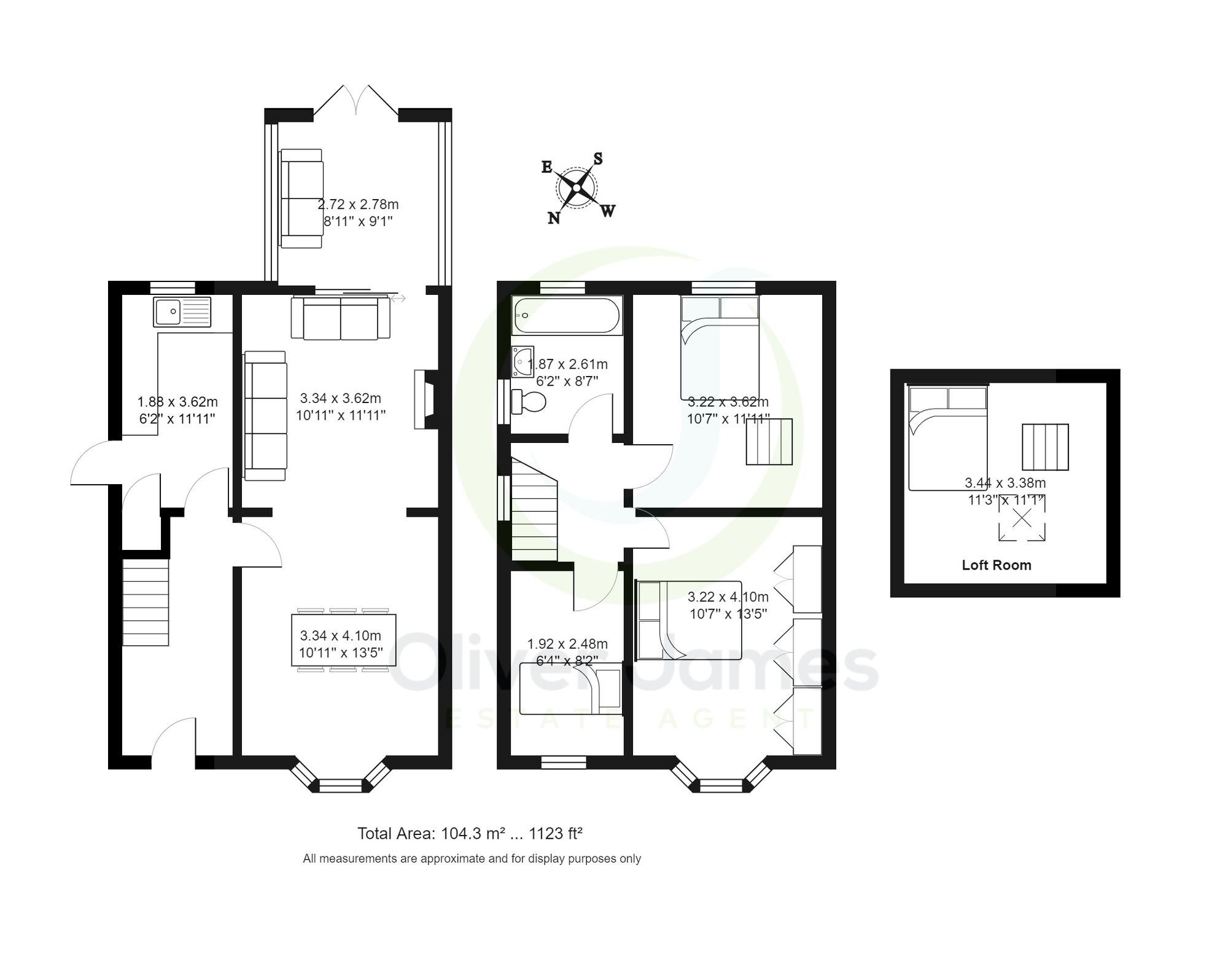 3 bed semi-detached house for sale in Carlisle Drive, Manchester - Property floorplan