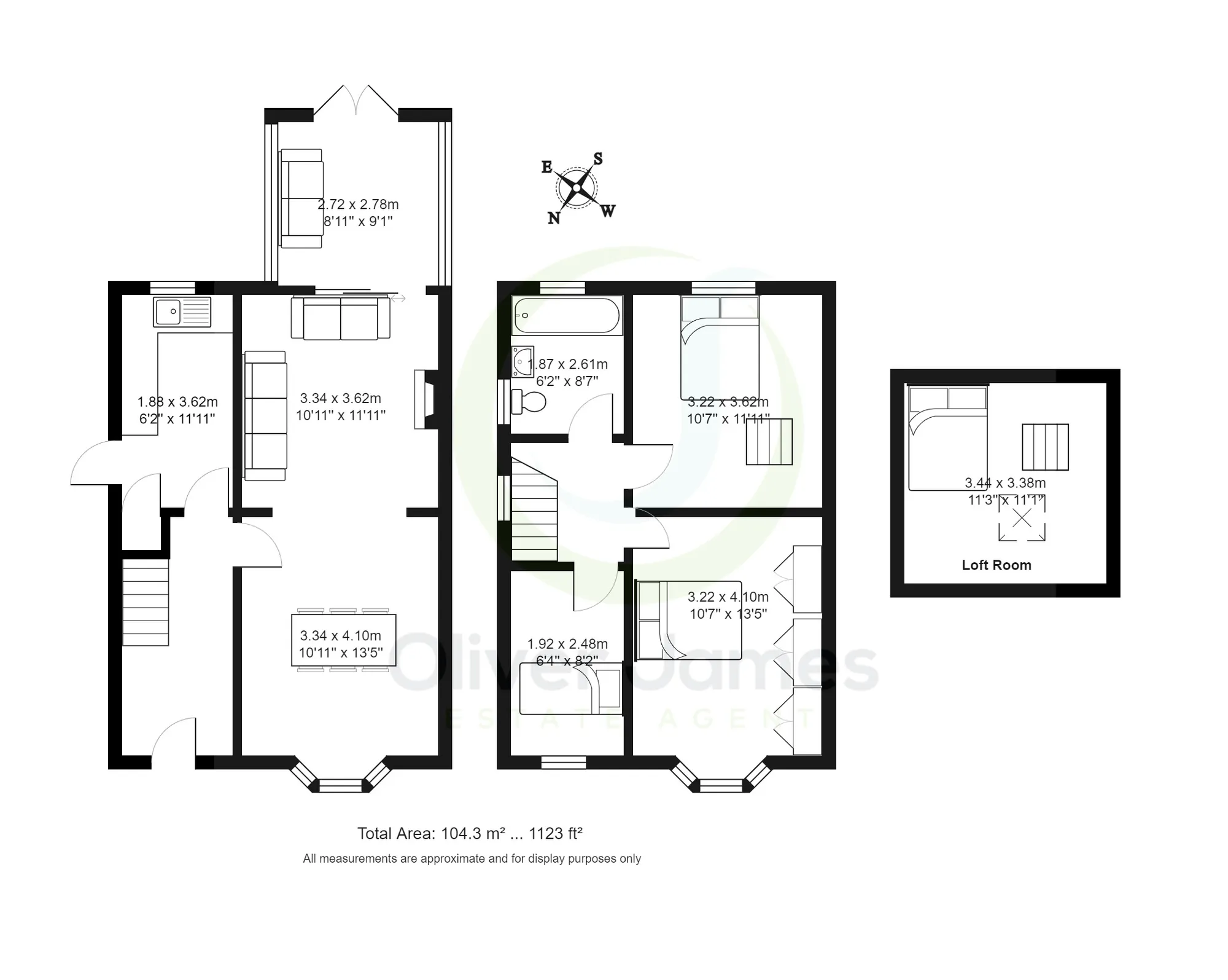 3 bed house for sale in Carlisle Drive, Manchester - Property floorplan