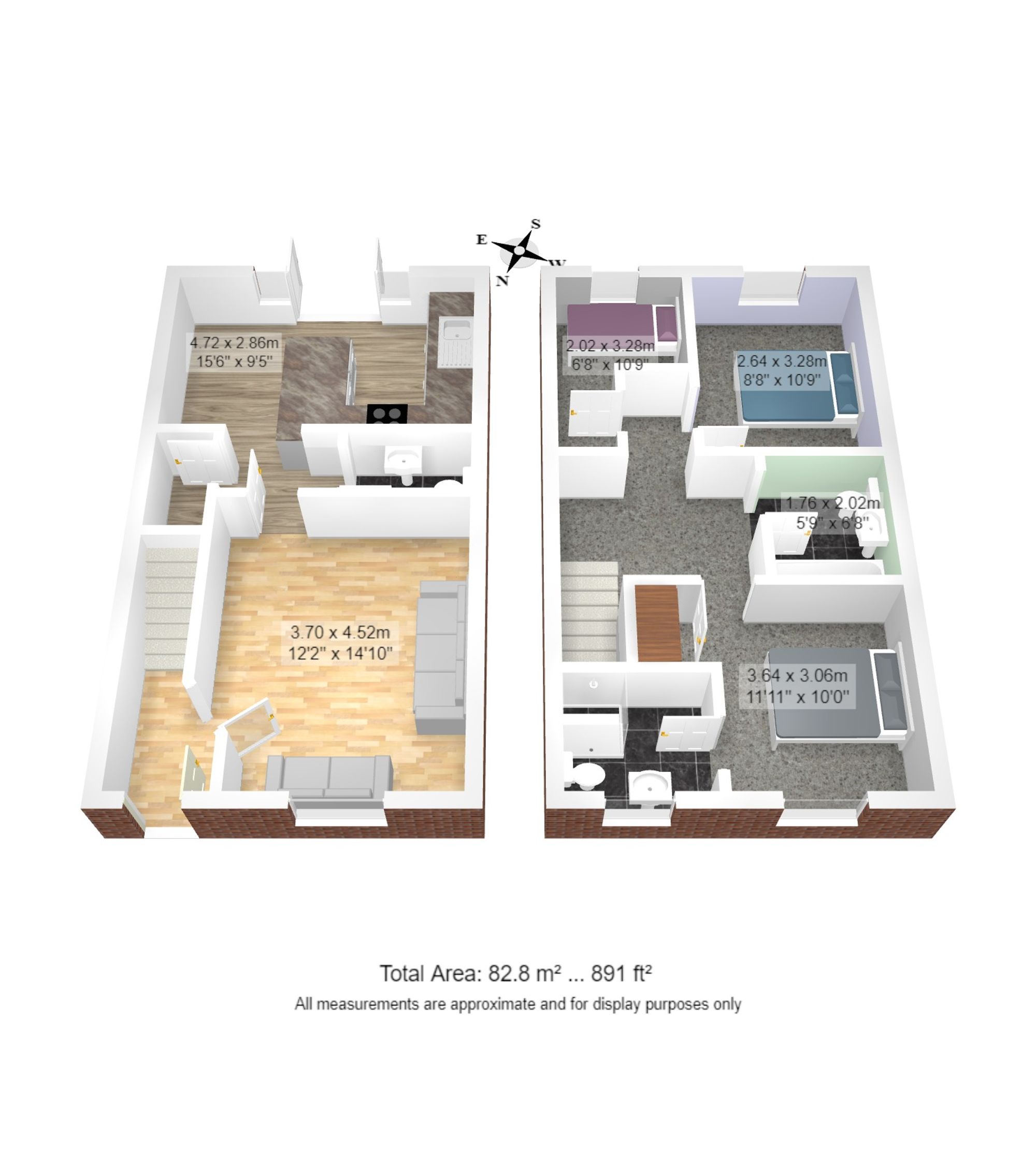 3 bed semi-detached house for sale in Roseway Avenue, Manchester - Property floorplan