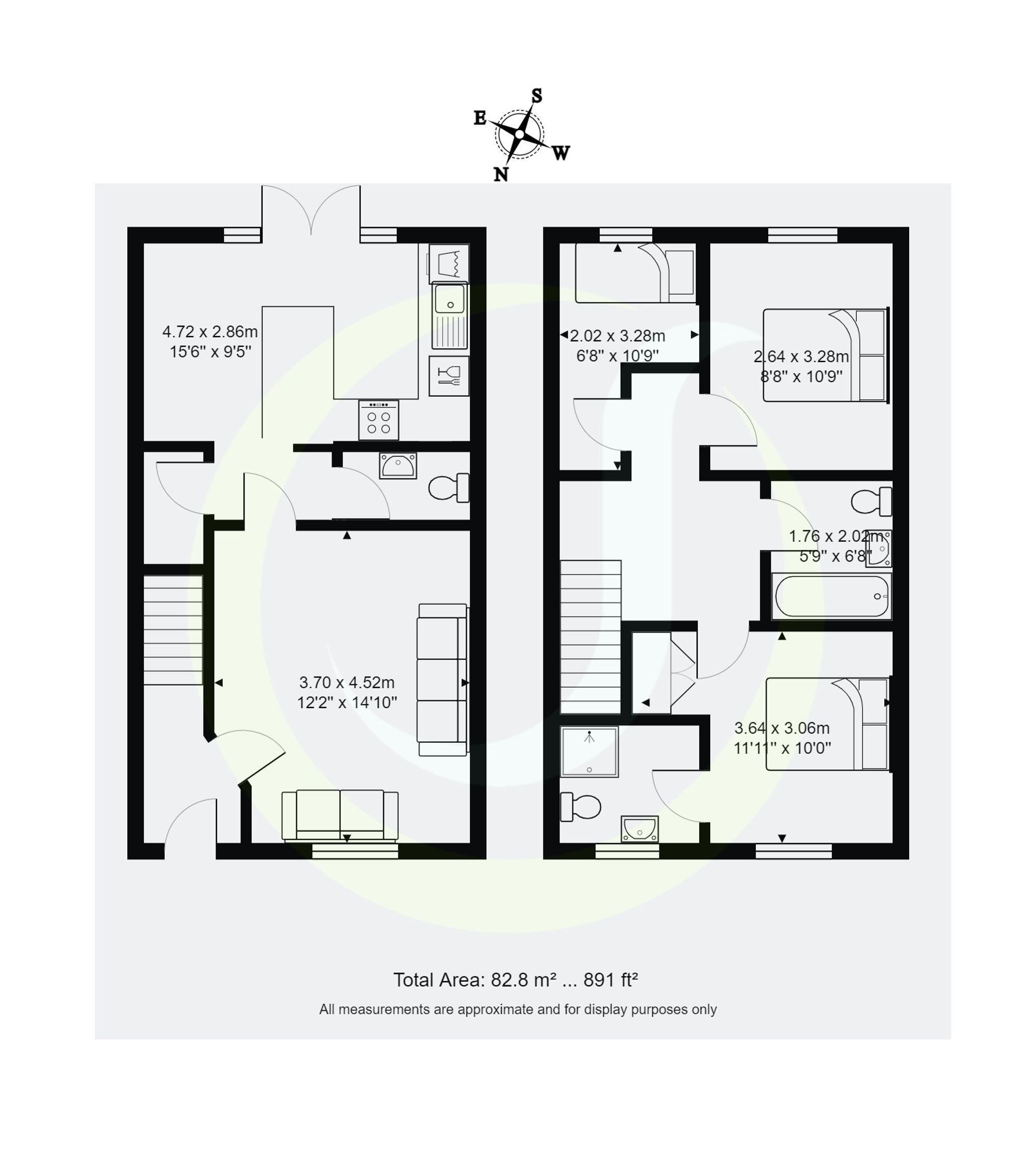 3 bed semi-detached house for sale in Roseway Avenue, Manchester - Property floorplan