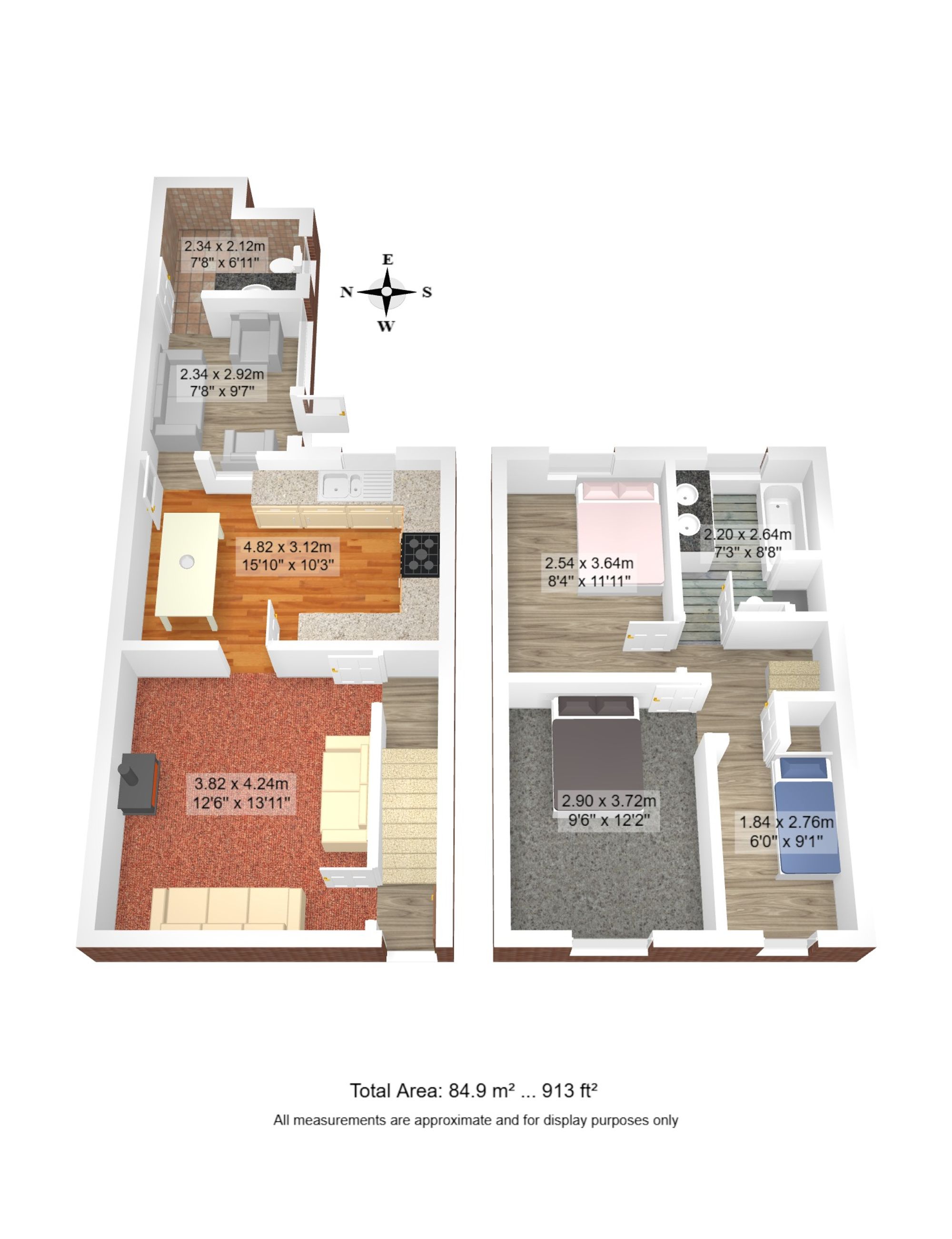 3 bed semi-detached house for sale in Chapel Lane, Warrington - Property floorplan