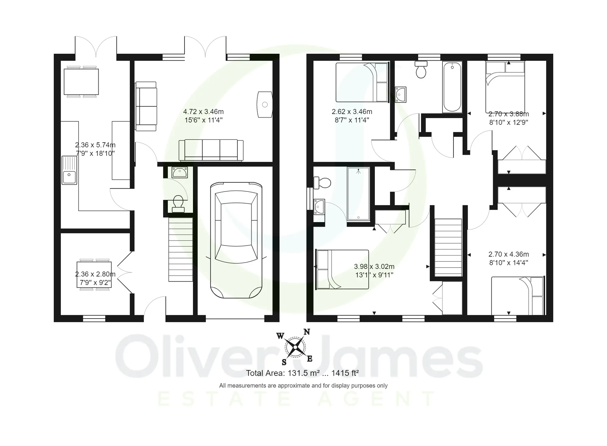 4 bed detached house for sale in Roseway Avenue, Manchester - Property floorplan