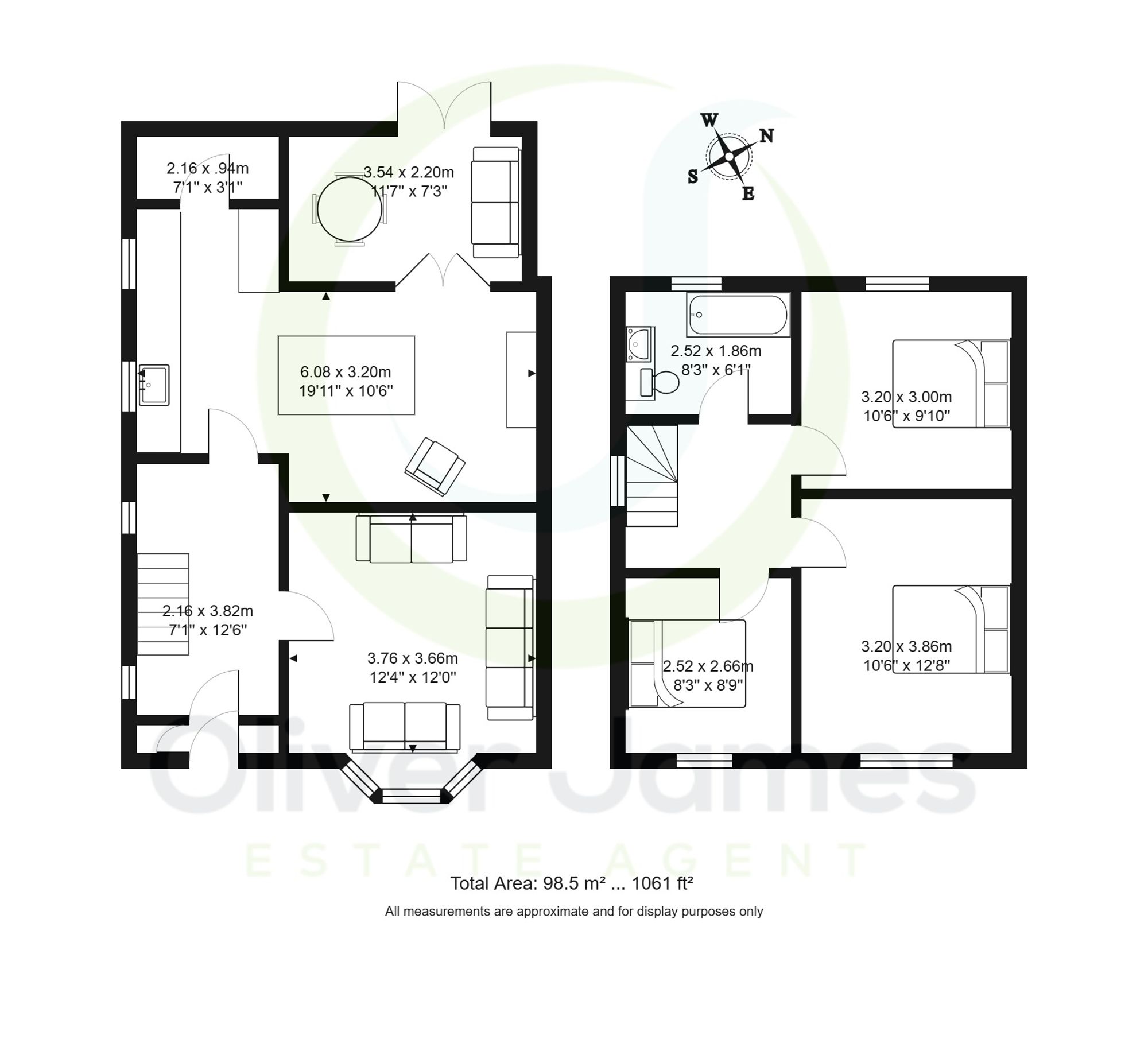 3 bed semi-detached house for sale in Kitchener Avenue, Manchester - Property floorplan