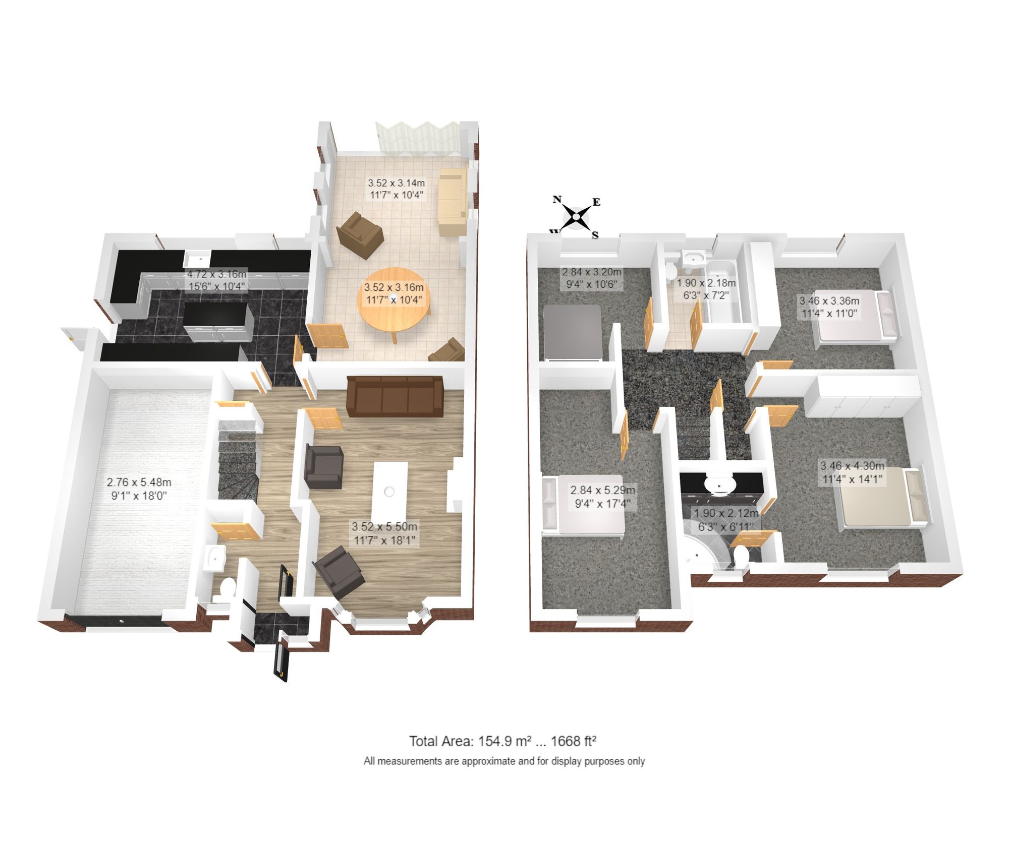 4 bed detached house for sale in Claydon Gardens, Warrington - Property floorplan