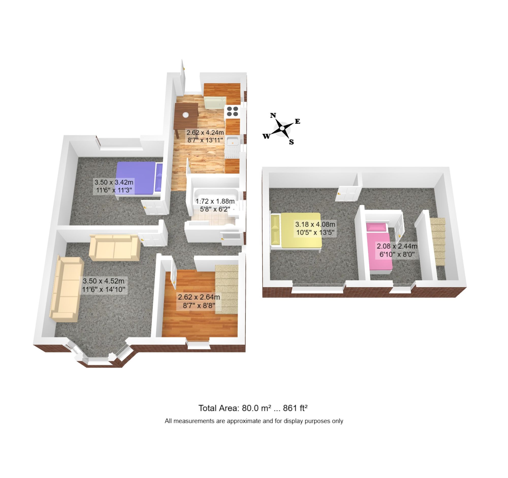 3 bed semi-detached bungalow for sale in Newlands Avenue, Irlam, M44 - Property floorplan