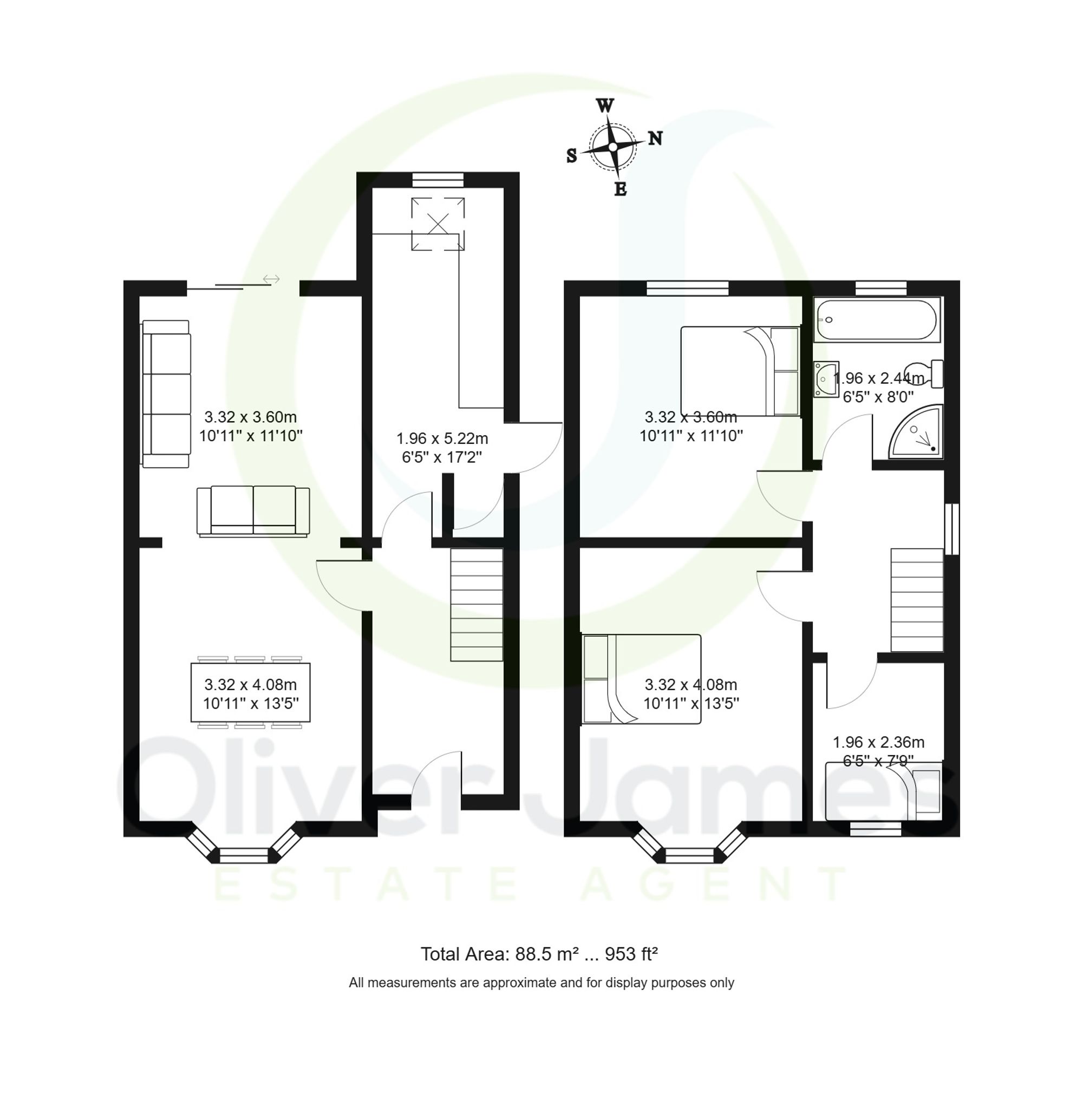 3 bed semi-detached house for sale in Radford Drive, Irlam, M44 - Property floorplan