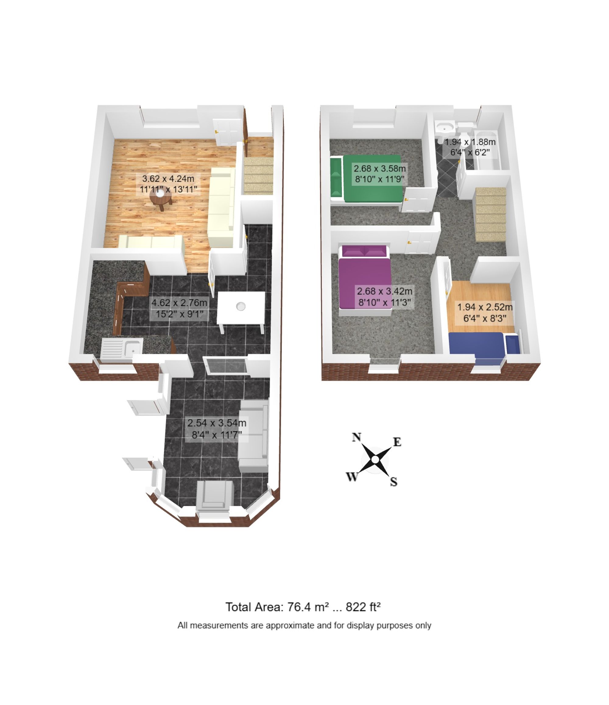 3 bed semi-detached house for sale in Oleo Terrace, Irlam, M44 - Property floorplan