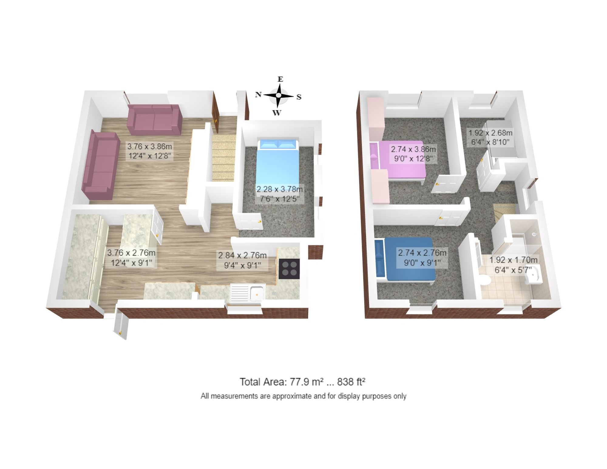 3 bed semi-detached house for sale in Eldon Road, Manchester - Property floorplan