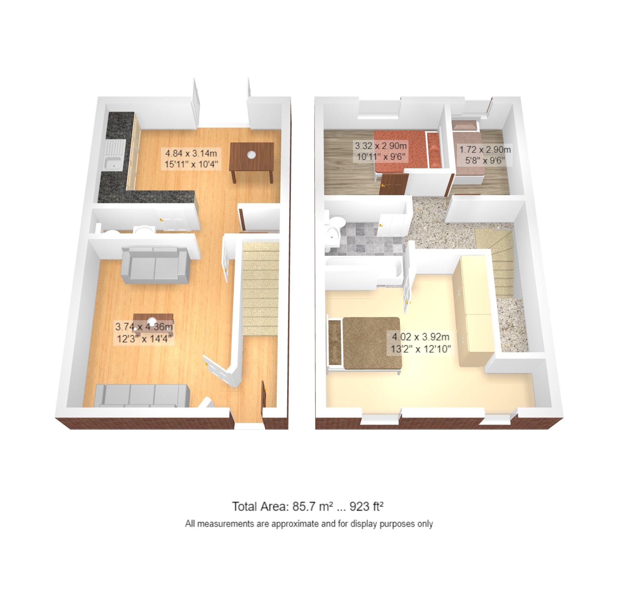 3 bed semi-detached house for sale in Roseway Avenue, Manchester - Property floorplan