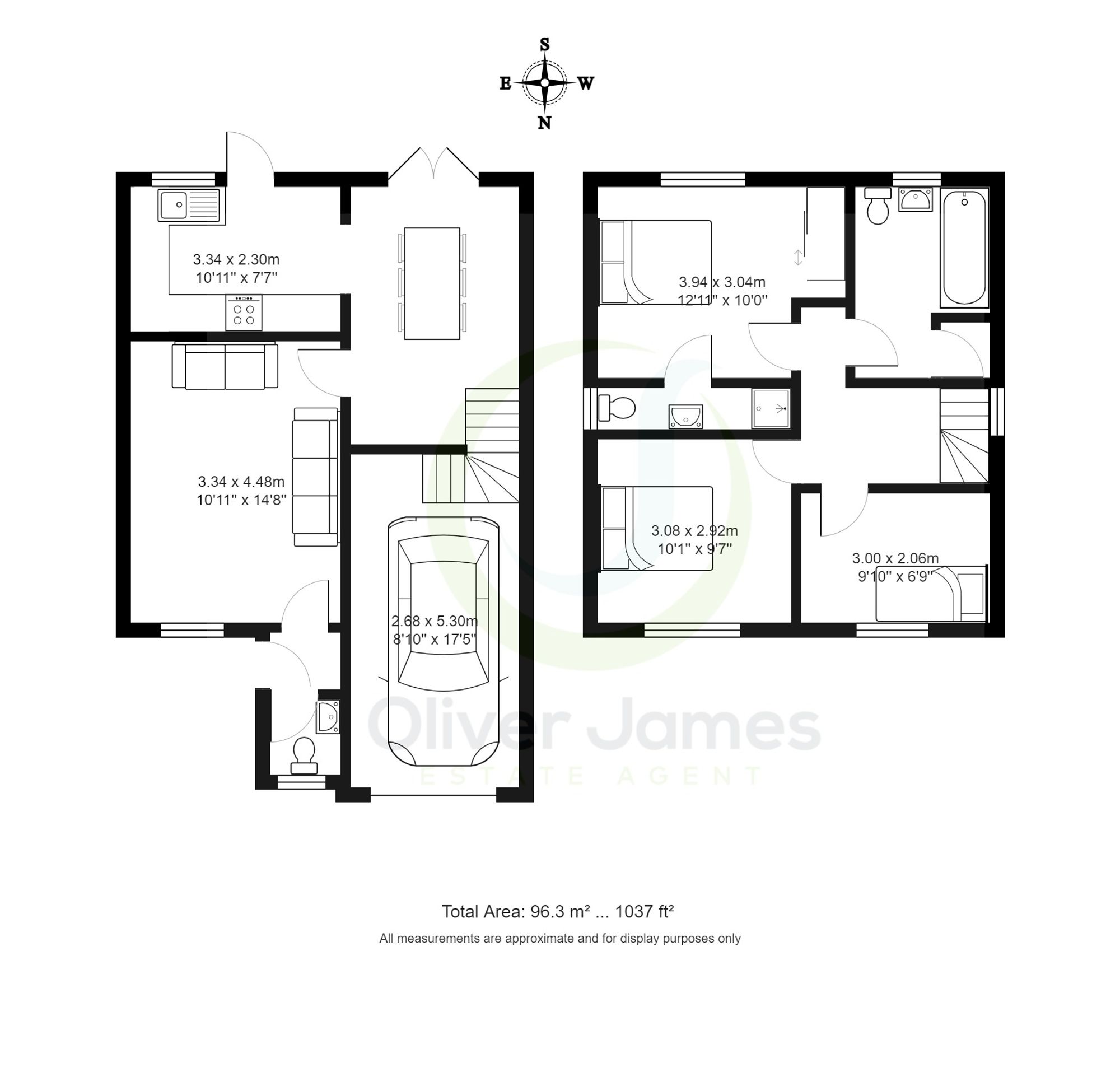 3 bed detached house for sale in Dean Road, Manchester - Property floorplan