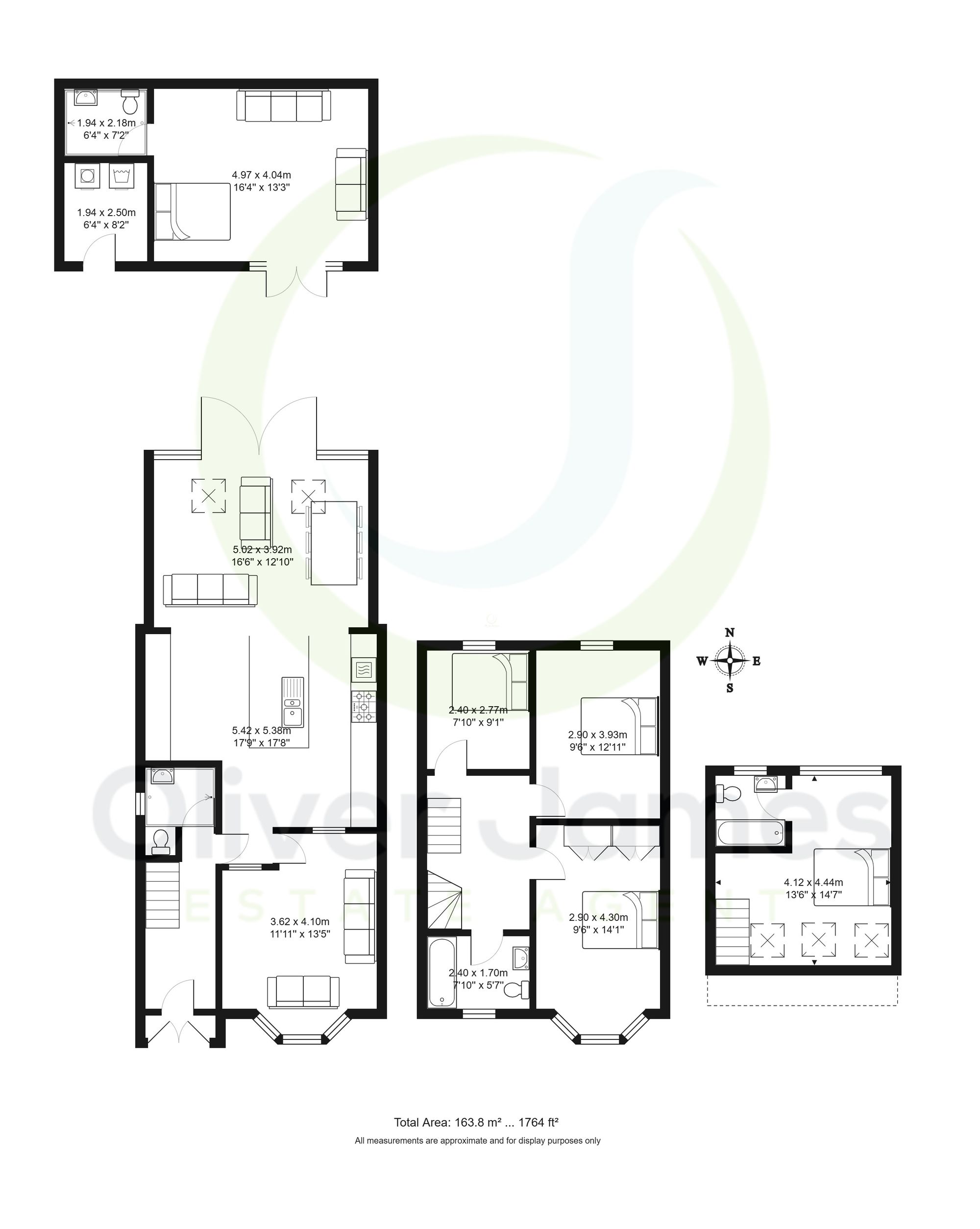 4 bed semi-detached house for sale in Lindsay Avenue, Manchester, M19 - Property floorplan