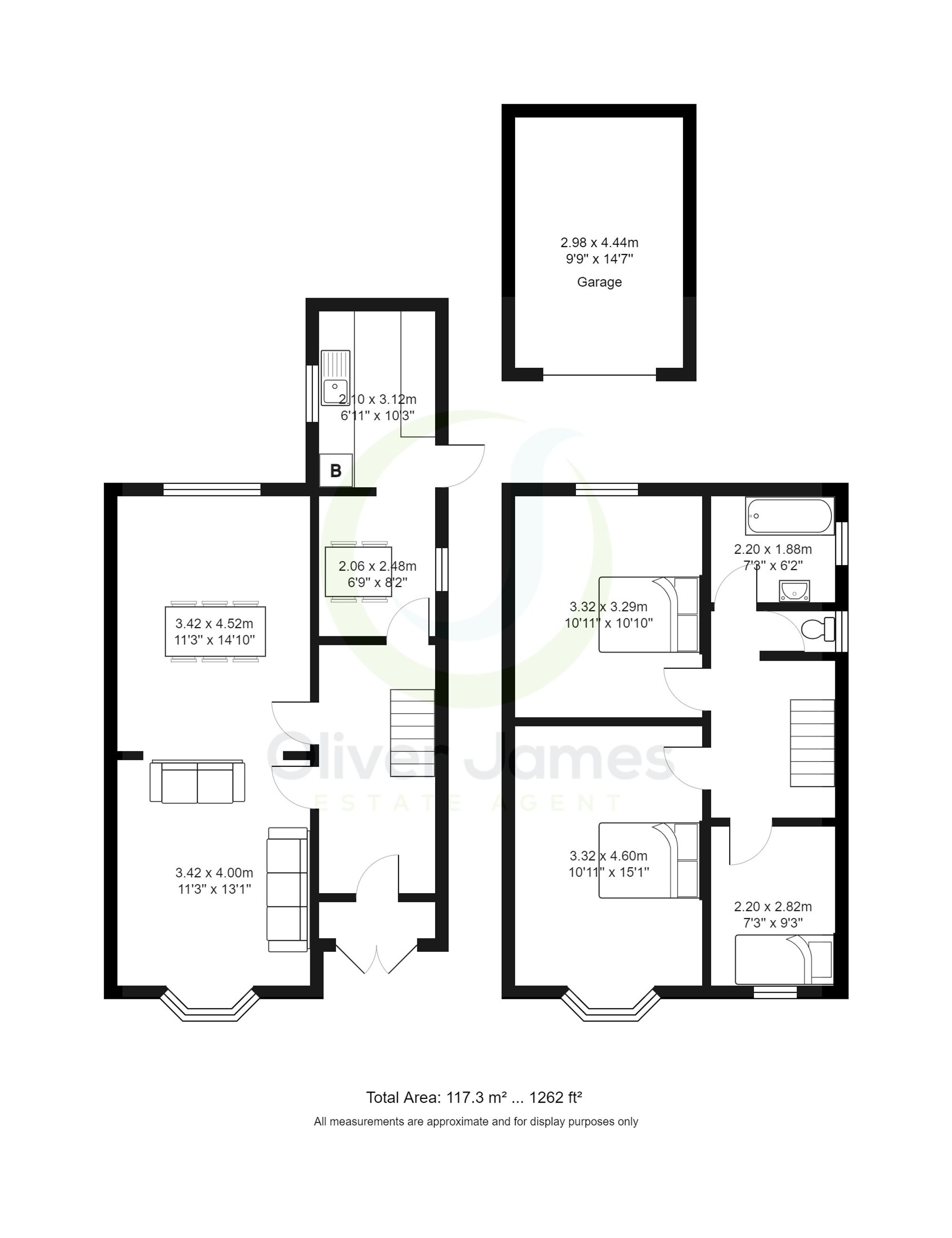 3 bed semi-detached house for sale in Newearth Road, Manchester - Property floorplan