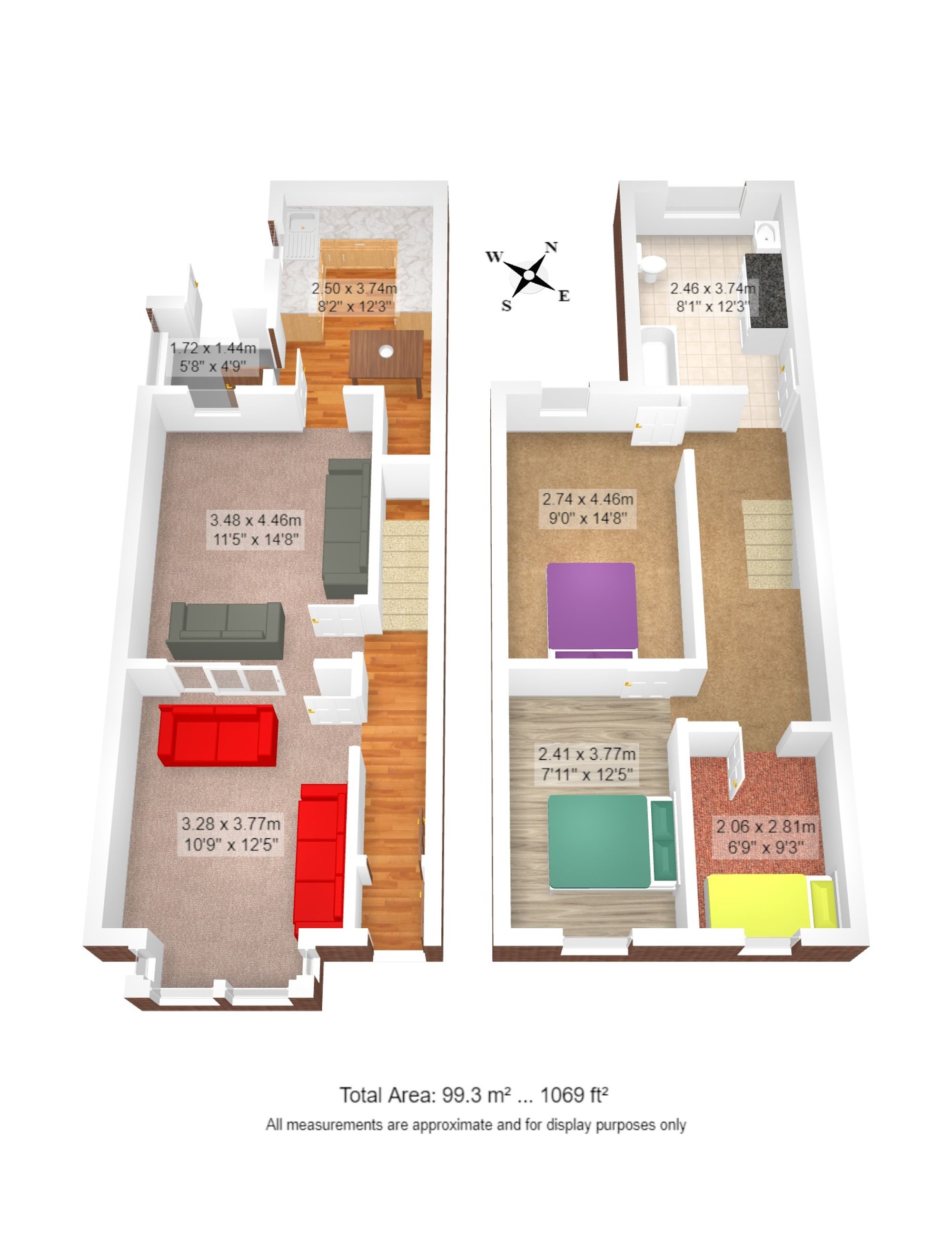 3 bed semi-detached house for sale in Bolton Road, Wigan - Property floorplan