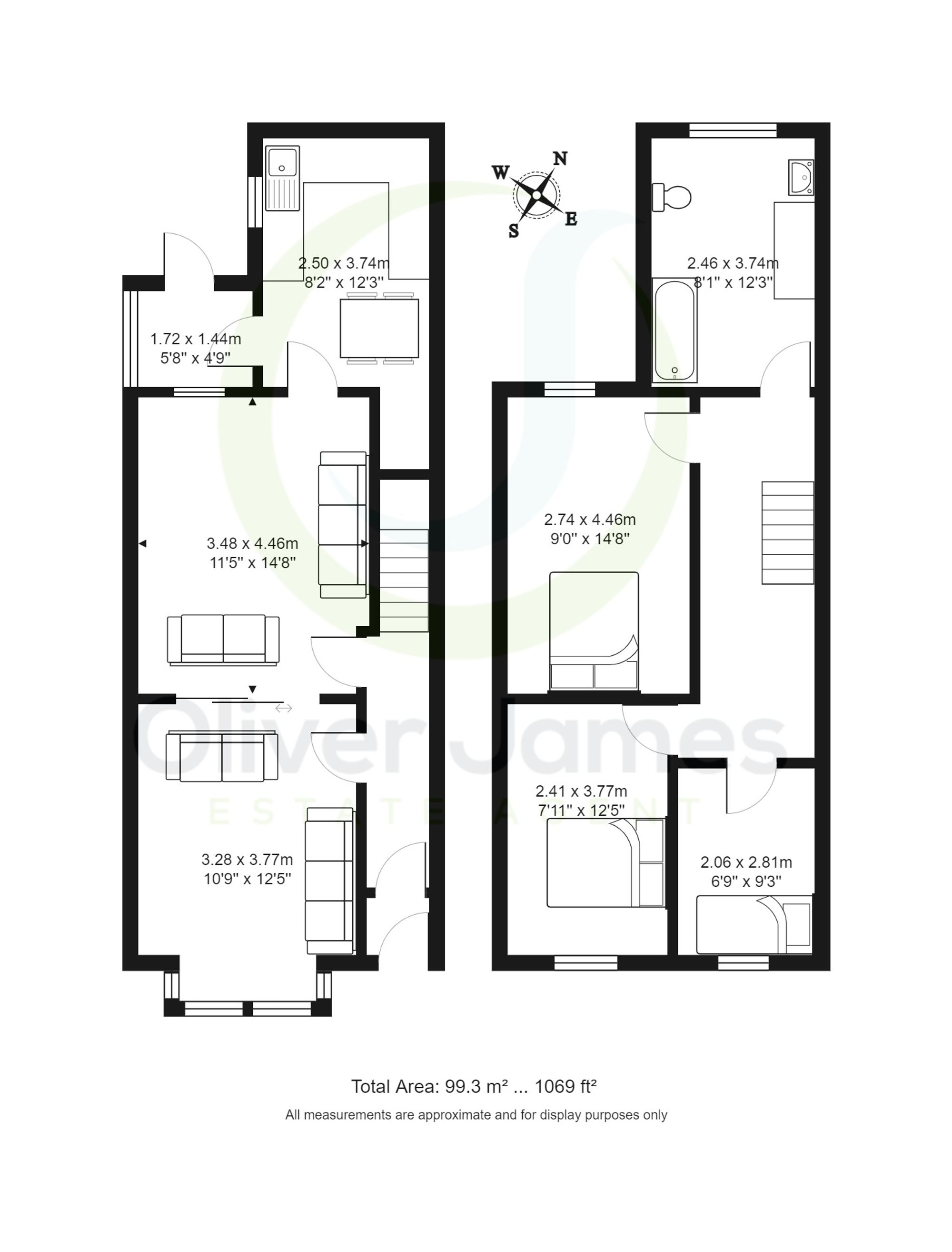 3 bed semi-detached house for sale in Bolton Road, Wigan - Property floorplan