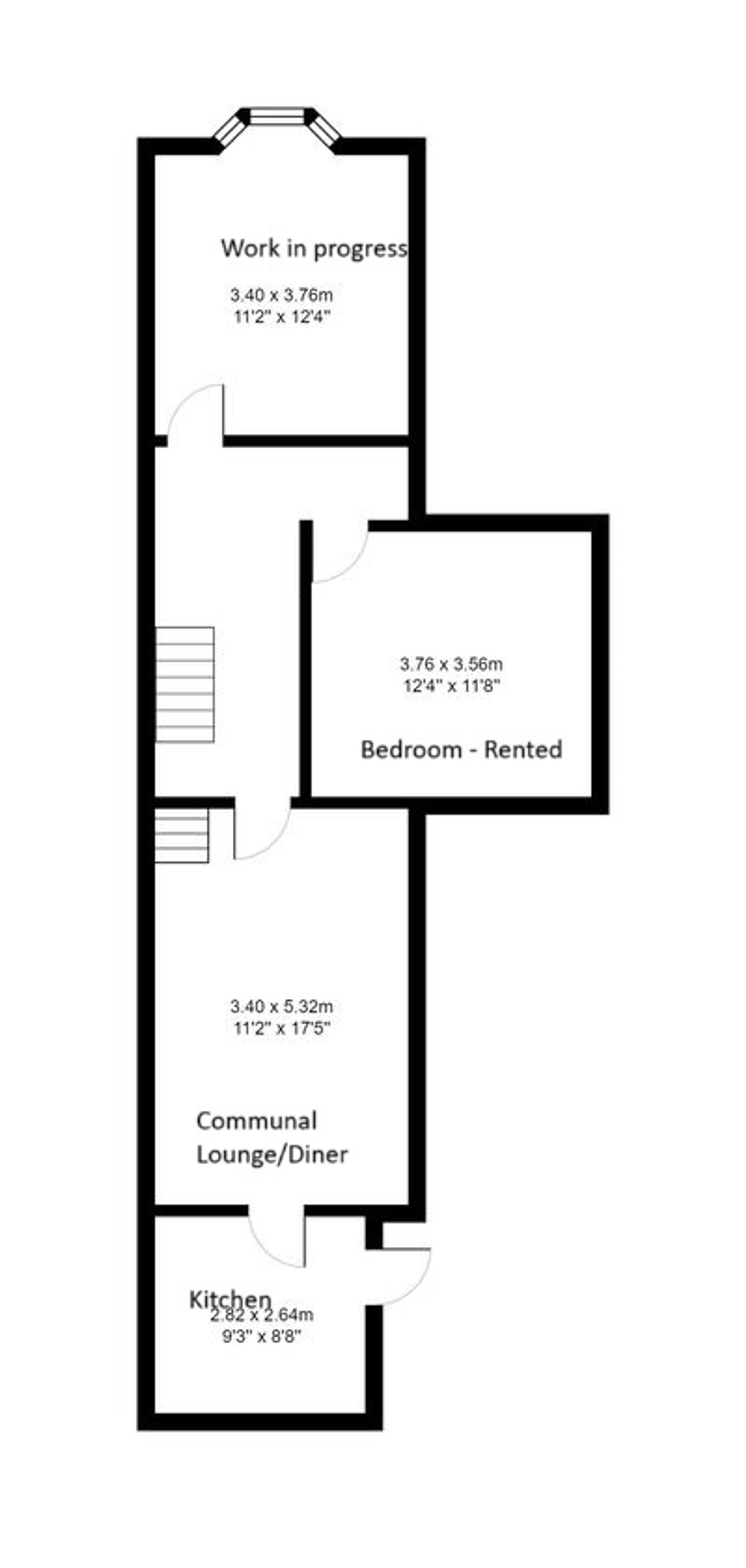 1 bed house share to rent in Liverpool Road, Manchester - Property floorplan