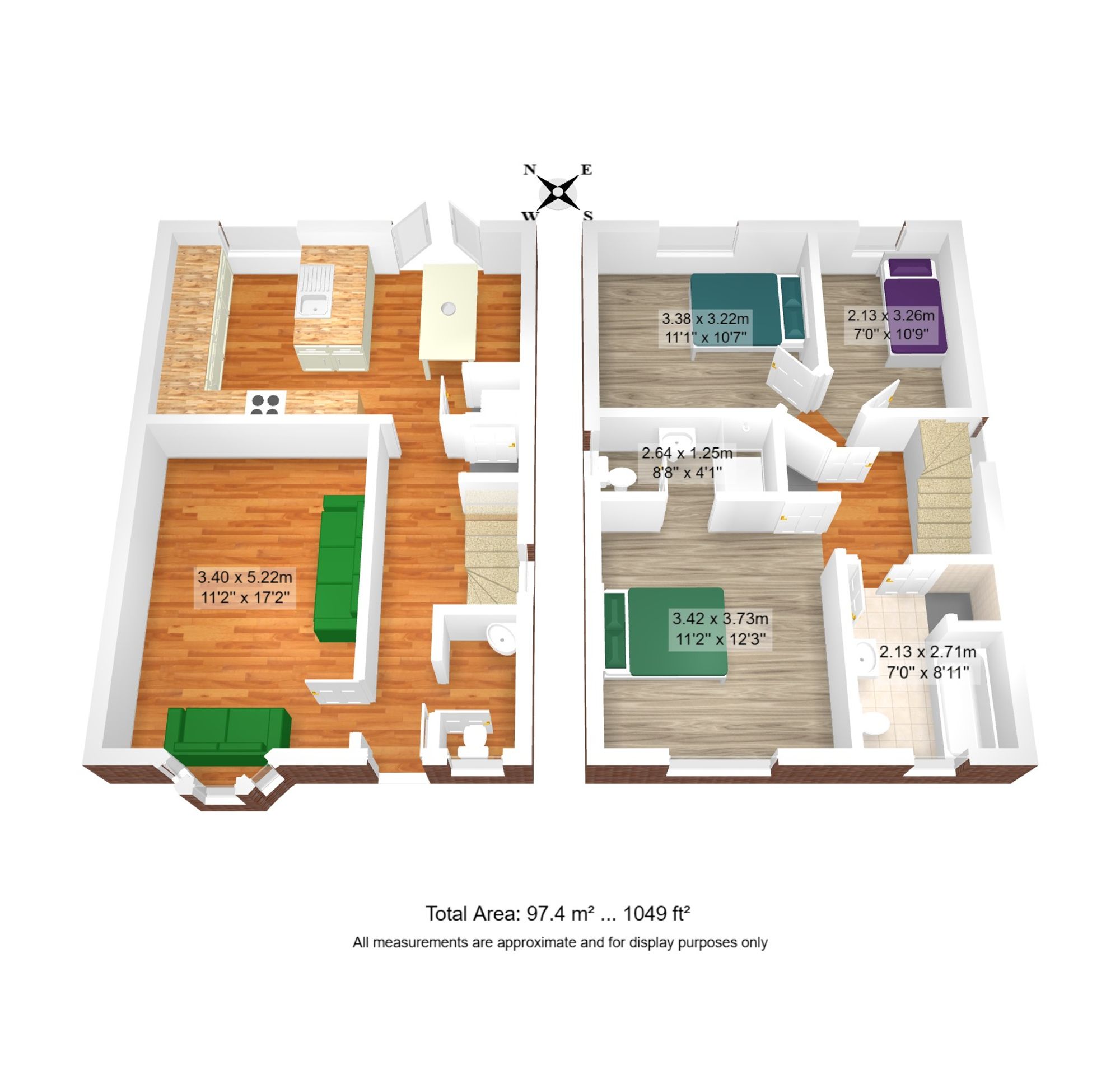 3 bed detached house for sale in Hayes Road, Manchester - Property floorplan