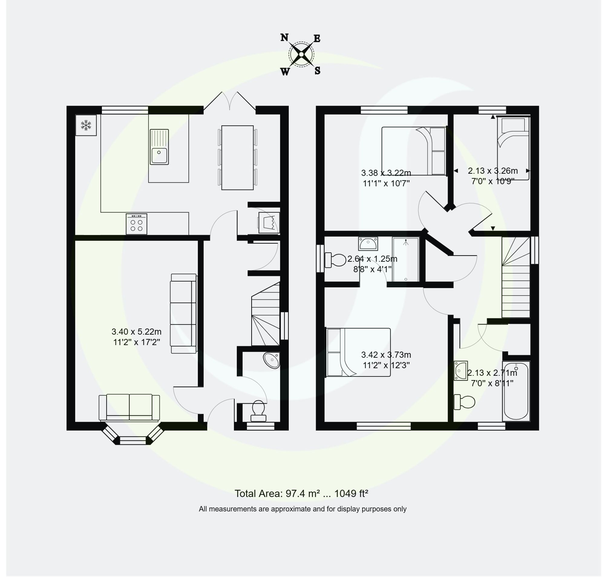 3 bed detached house for sale in Hayes Road, Manchester - Property floorplan