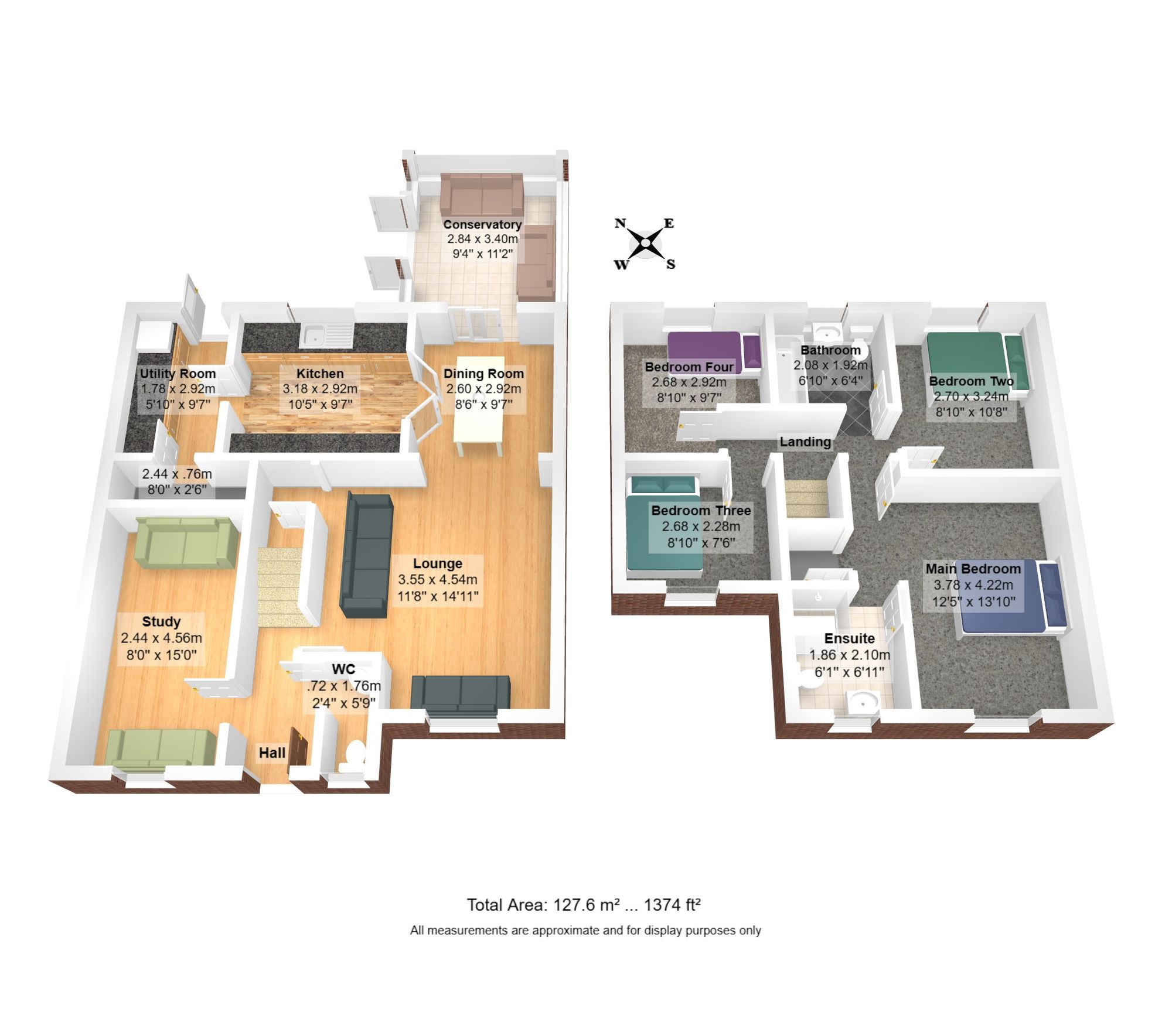 4 bed detached house for sale in Rixtonleys Drive, Manchester - Property floorplan