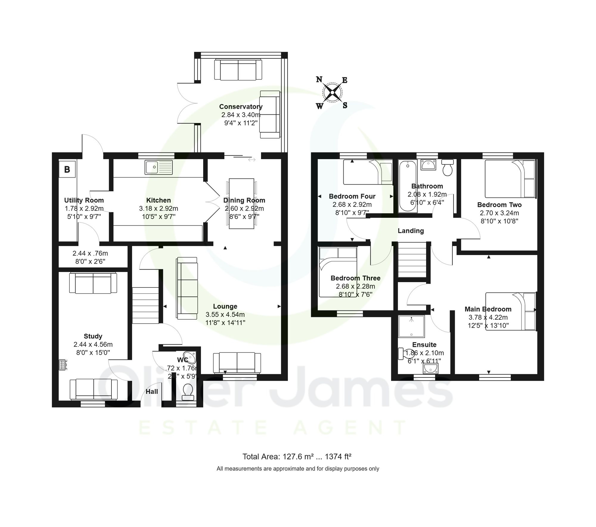 4 bed detached house for sale in Rixtonleys Drive, Manchester - Property floorplan
