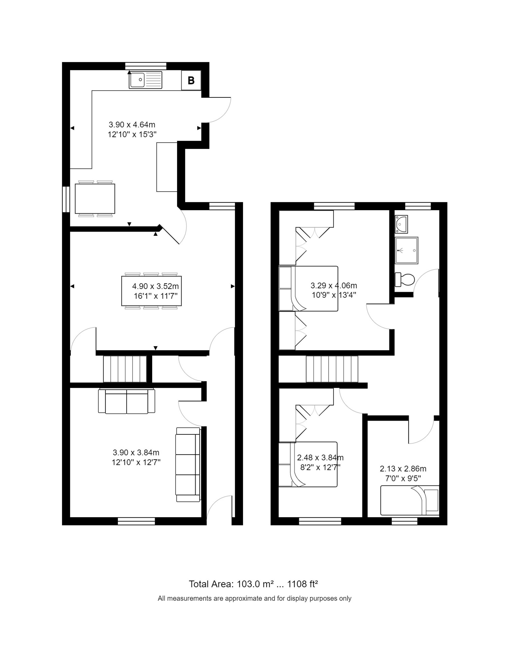 3 bed end of terrace house for sale in Lytherton Avenue, Manchester - Property floorplan