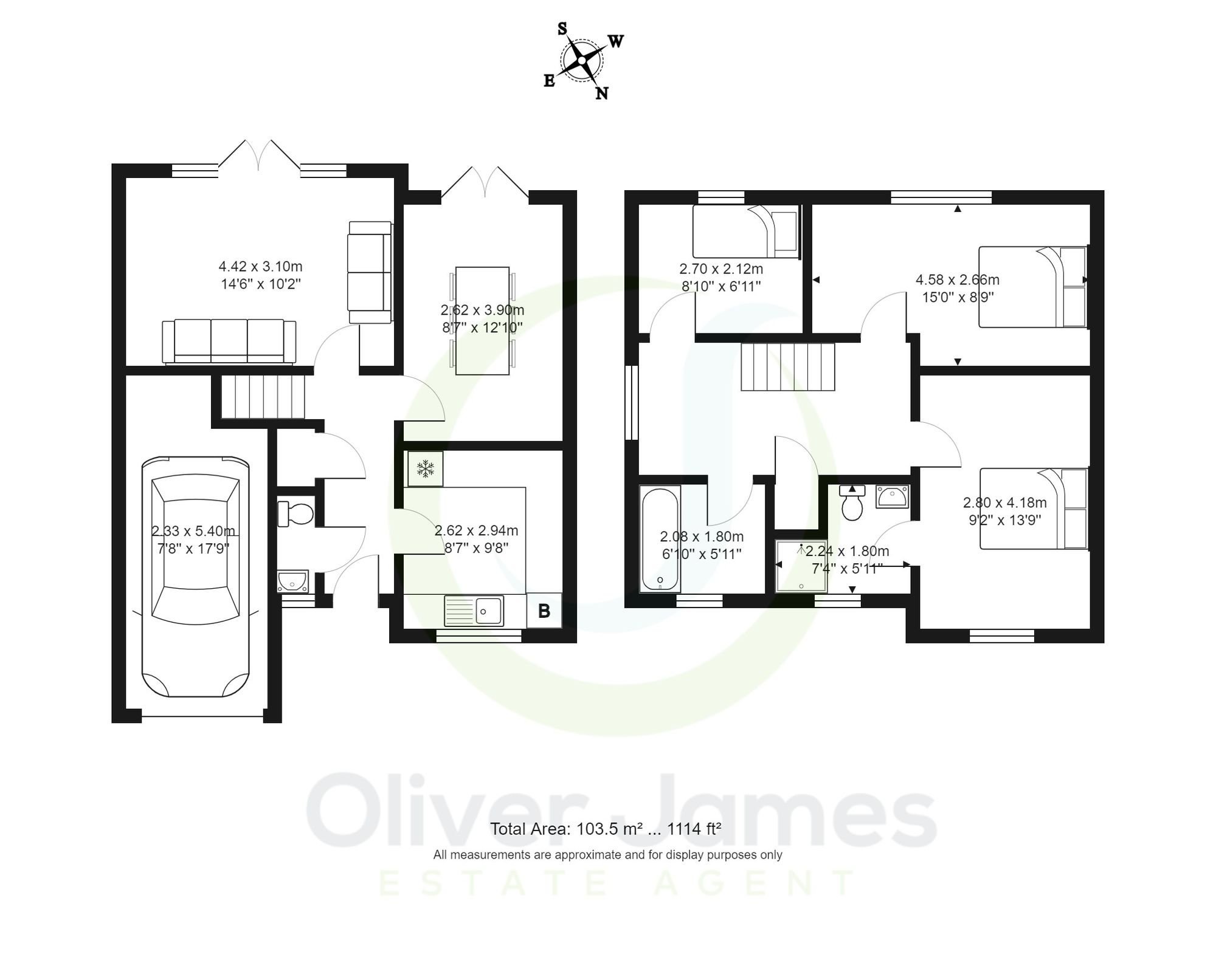 3 bed detached house for sale in Dean Road, Manchester - Property floorplan