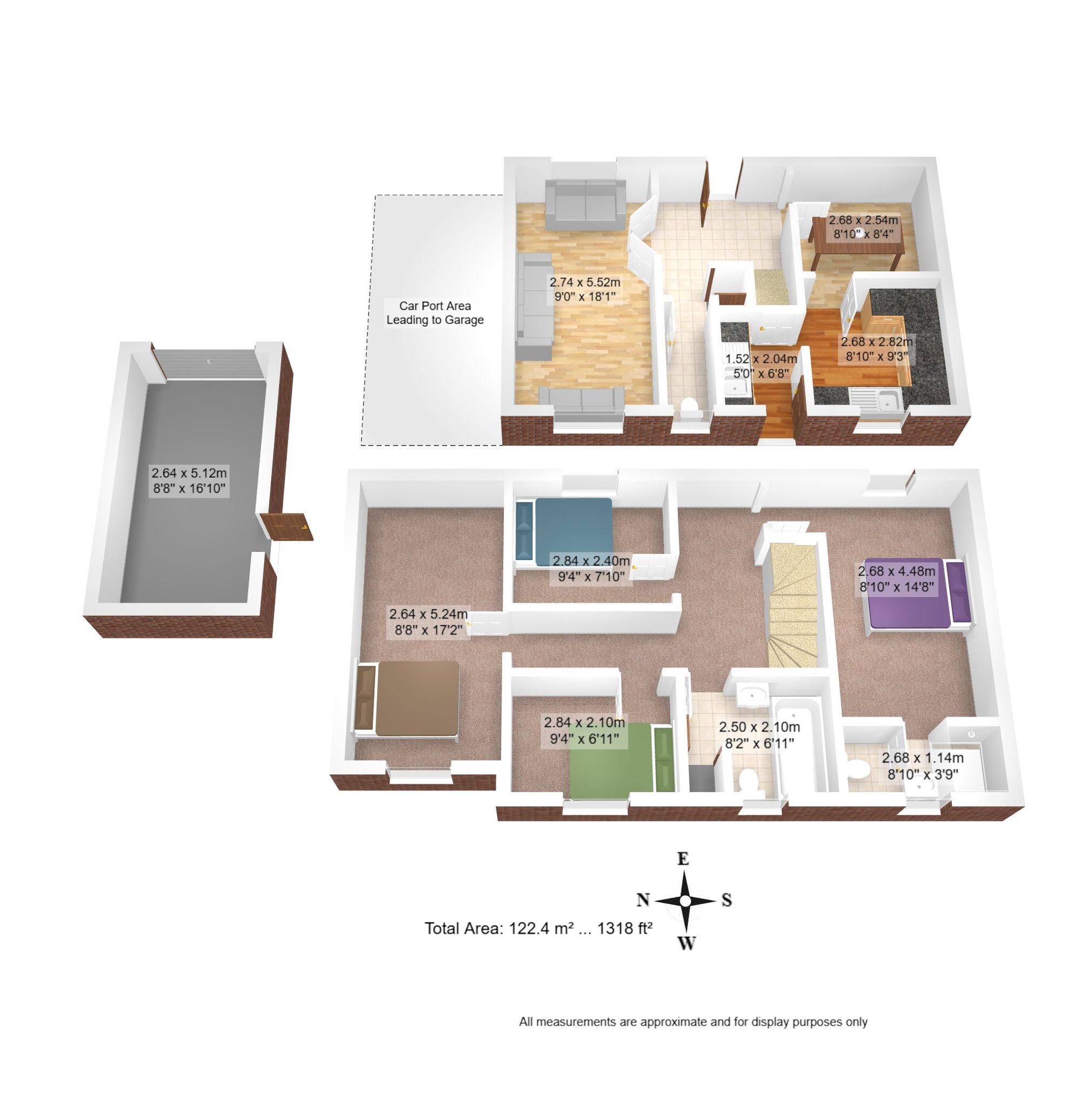 4 bed mid-terraced house for sale in Marsh Brook Close, Warrington - Property floorplan