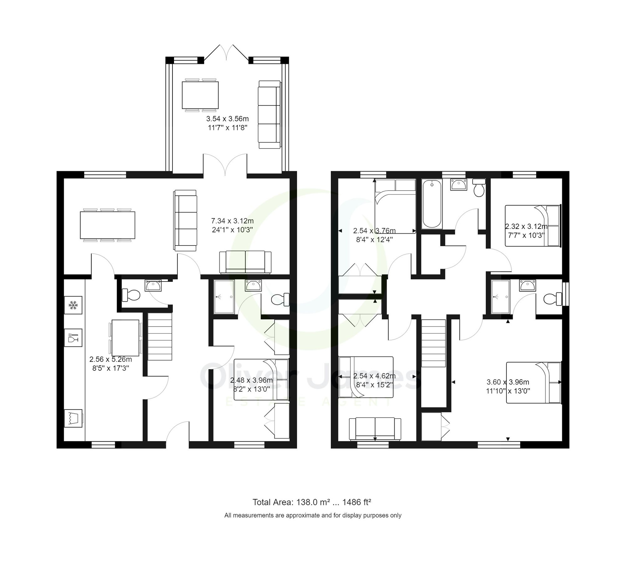 5 bed detached house for sale in Roseway Avenue, Manchester - Property floorplan