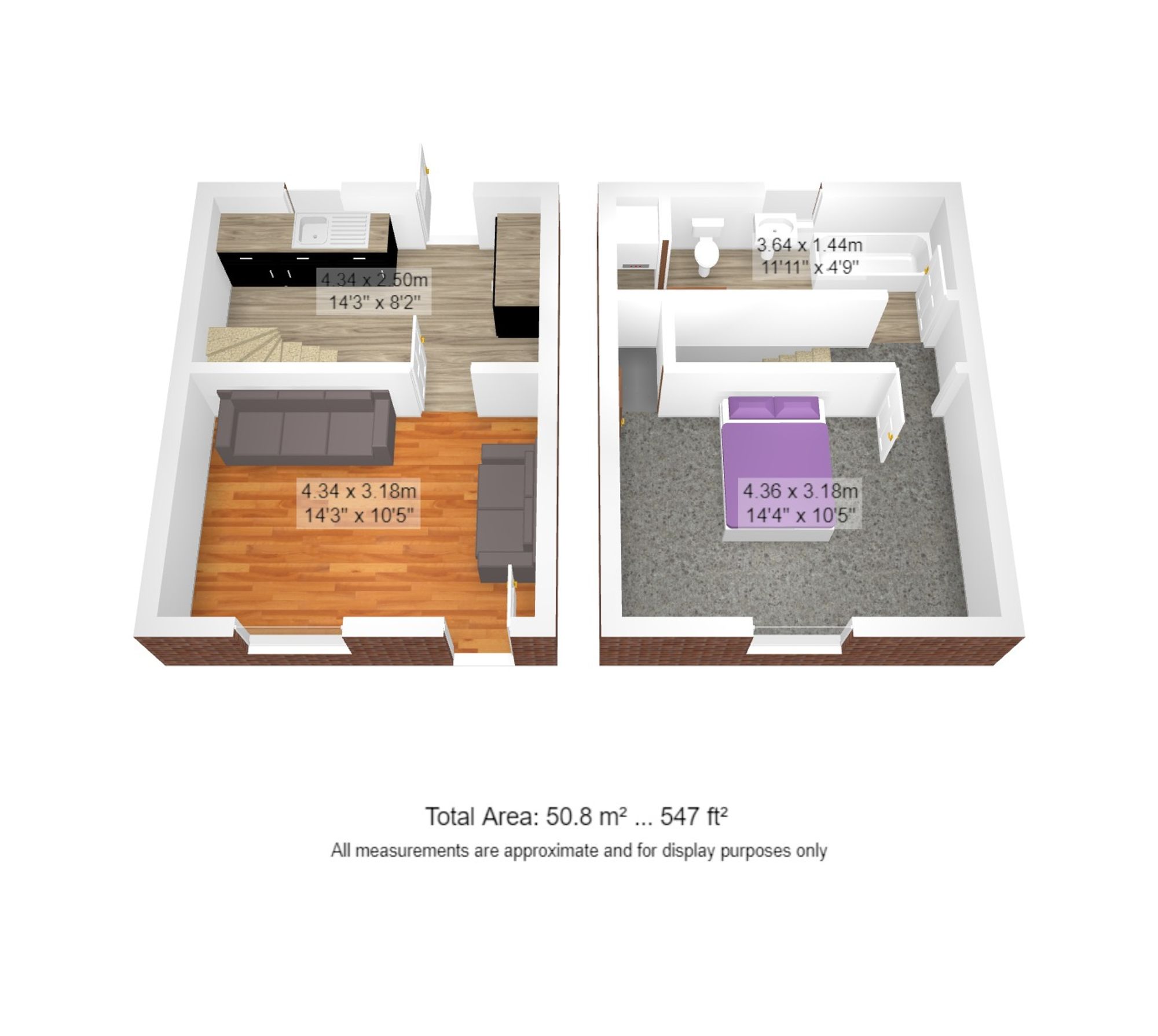 1 bed terraced house for sale in Dixon Street, Manchester - Property floorplan