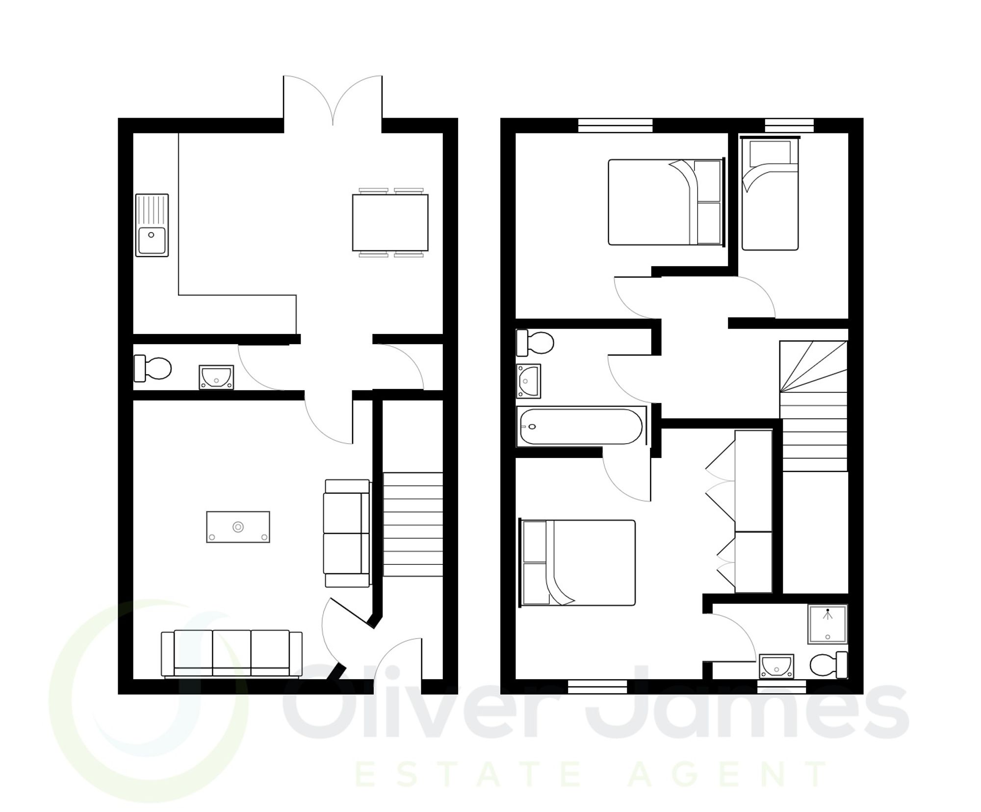 3 bed semi-detached house to rent in Roseway Avenue, Manchester - Property floorplan