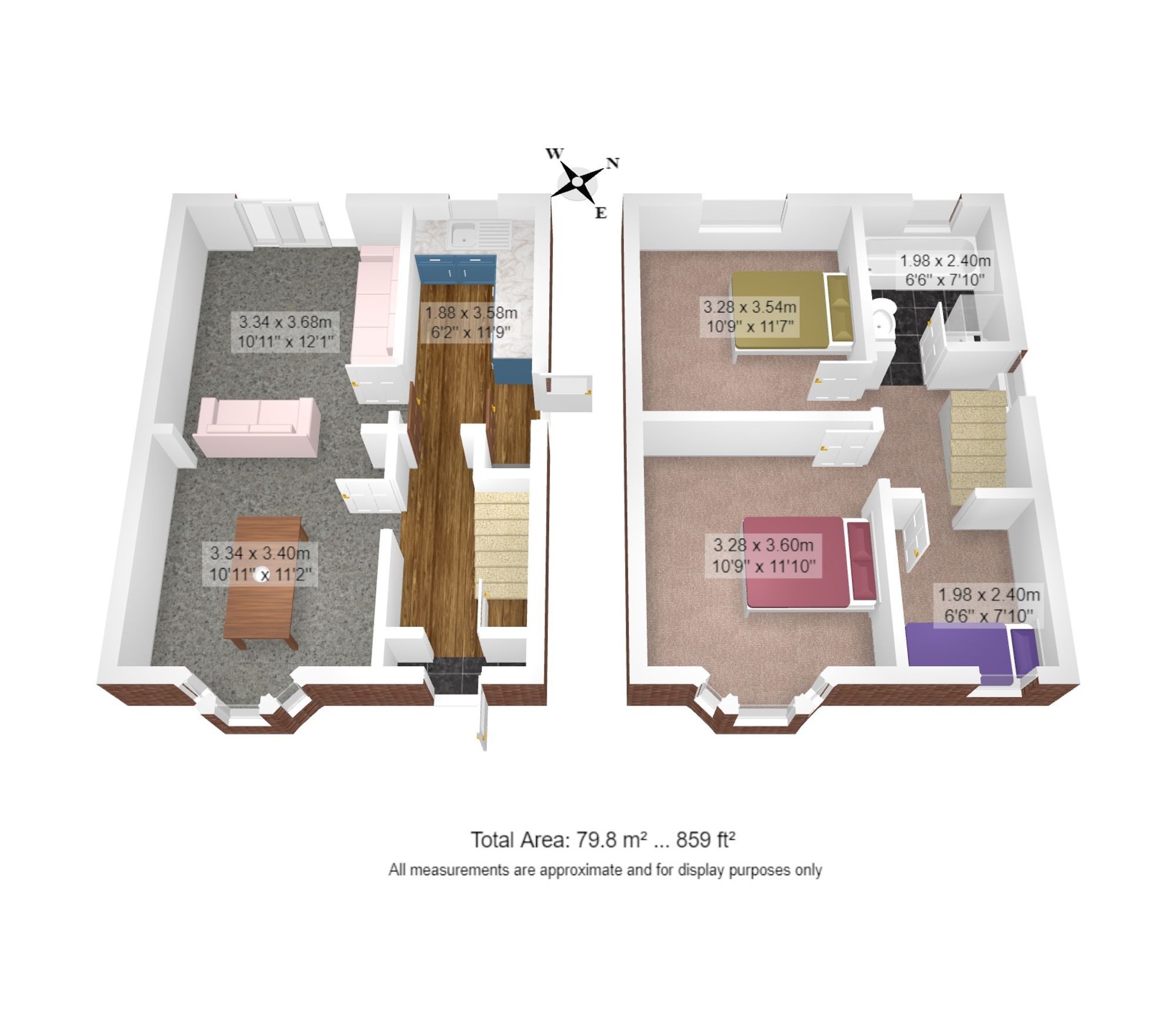 3 bed semi-detached house for sale in Parkstone Road, Manchester - Property floorplan