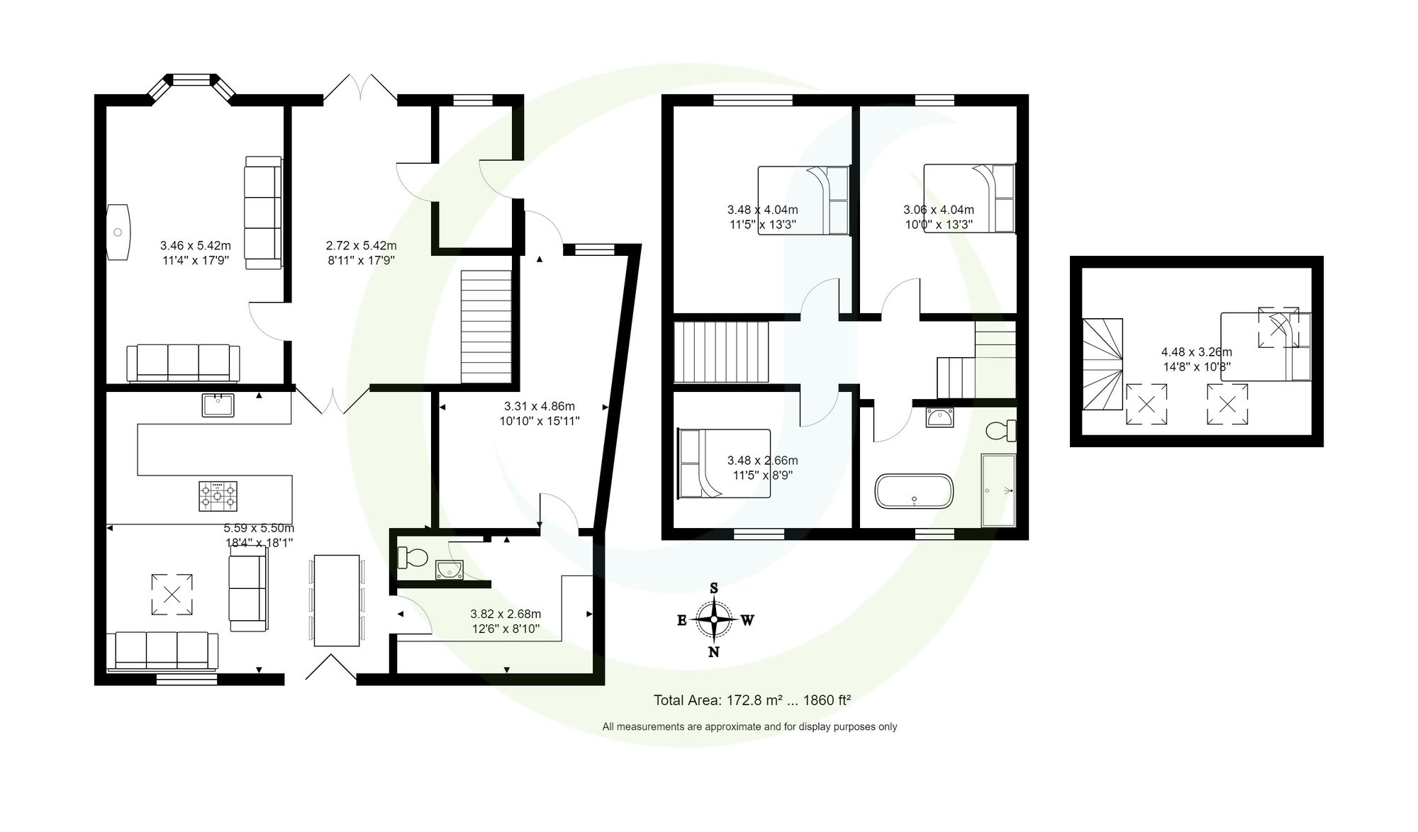 3 bed semi-detached house for sale in Graham Crescent, Manchester - Property floorplan