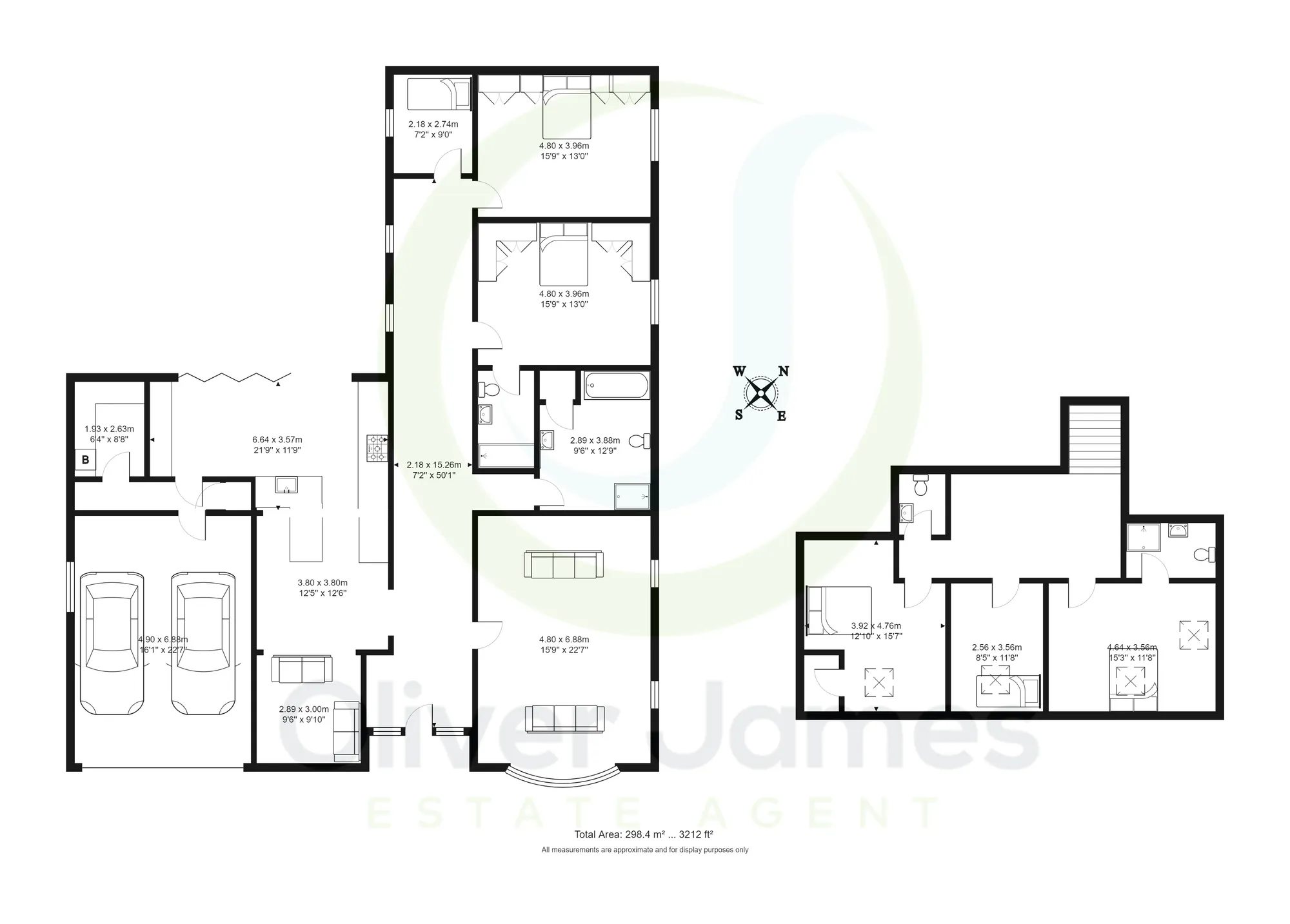 6 bed detached bungalow for sale in Ratcliffe Avenue, Manchester - Property floorplan