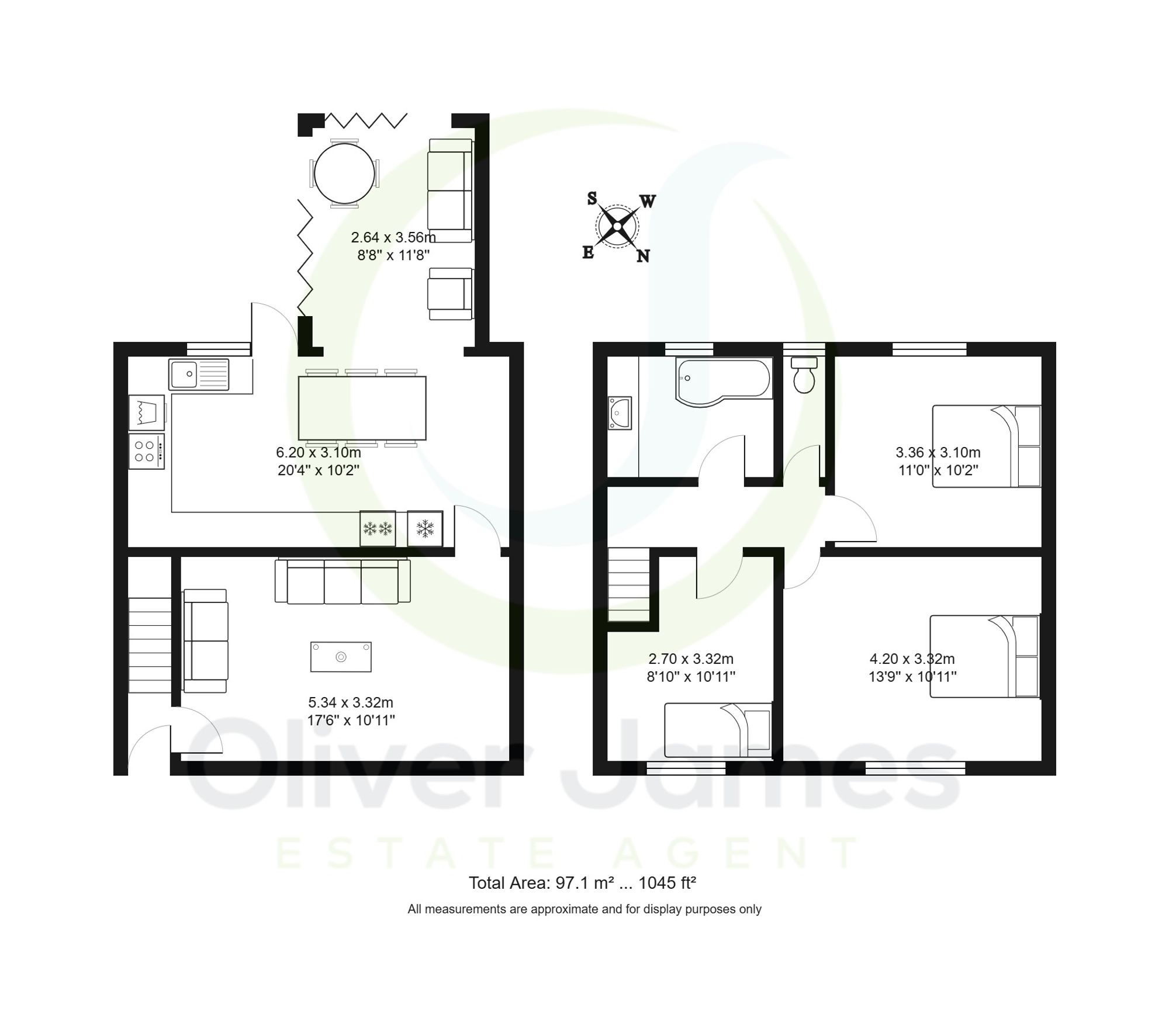 3 bed terraced house for sale in Birch Road, Warrington - Property floorplan