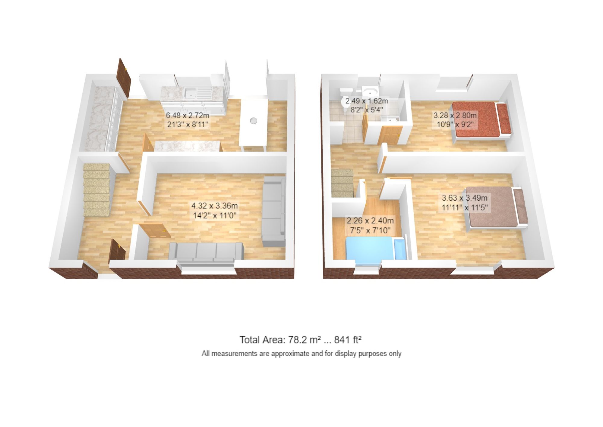 3 bed end of terrace house for sale in Lords Street, Manchester - Property floorplan