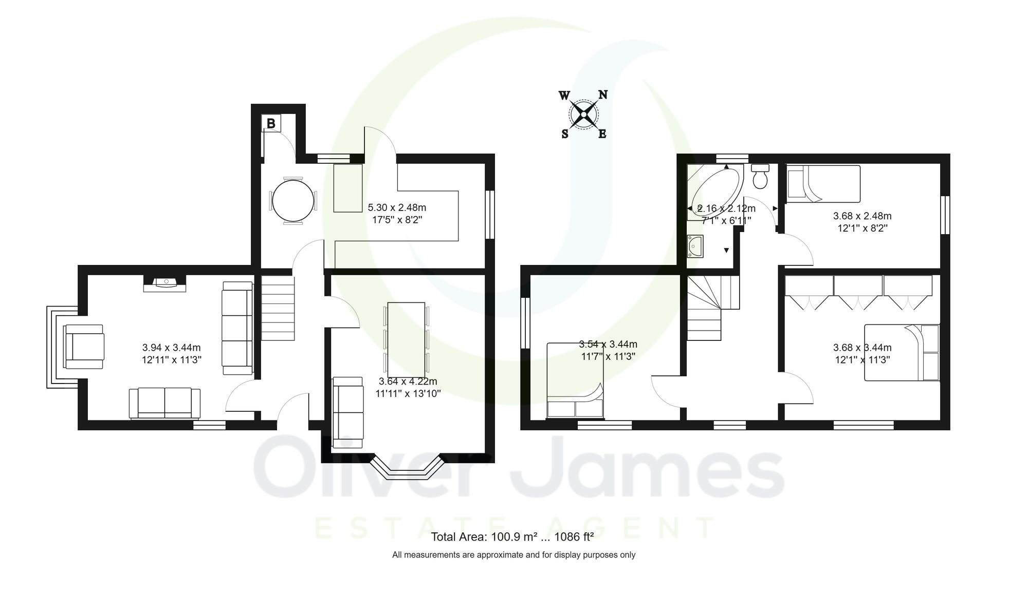 3 bed house for sale in Brook Grove, Manchester - Property floorplan