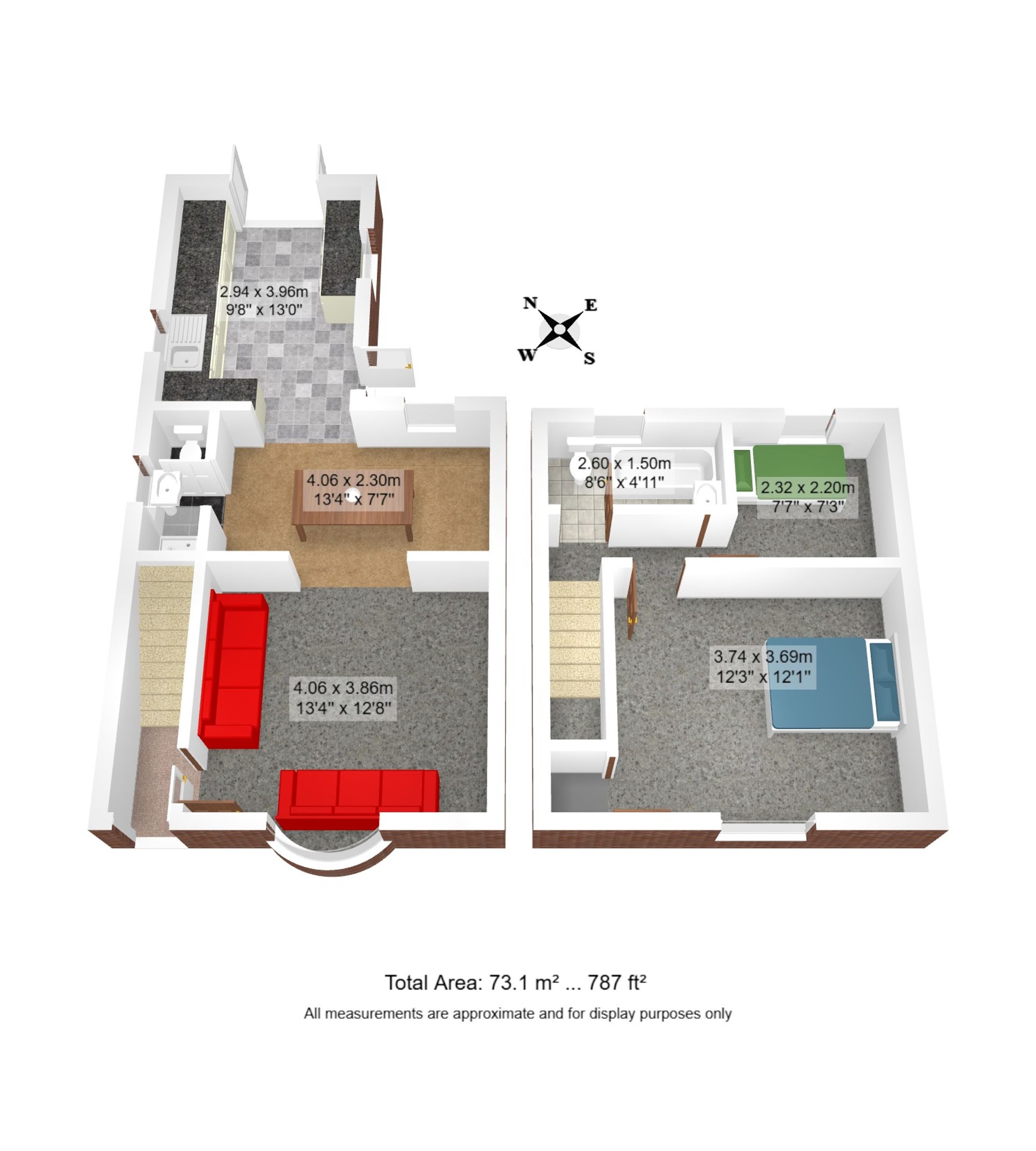 2 bed semi-detached cottage for sale in Manchester Road, Rixton, WA3 - Property floorplan