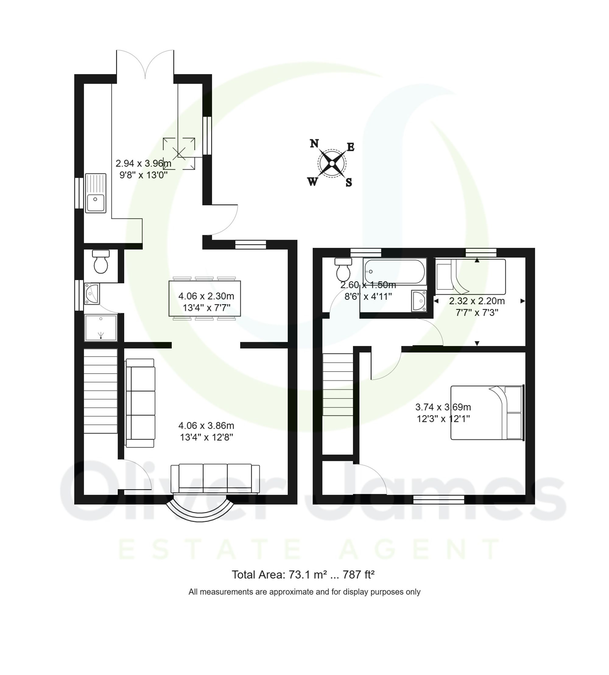 2 bed semi-detached cottage for sale in Manchester Road, Rixton, WA3 - Property floorplan
