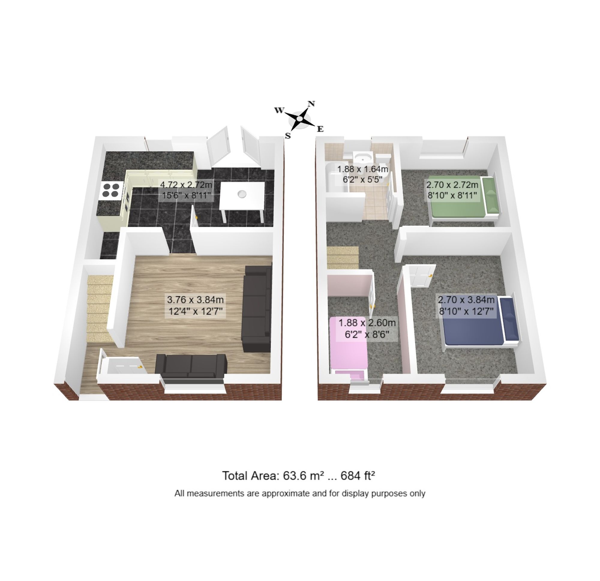3 bed semi-detached house for sale in Harewood Road, Manchester - Property floorplan