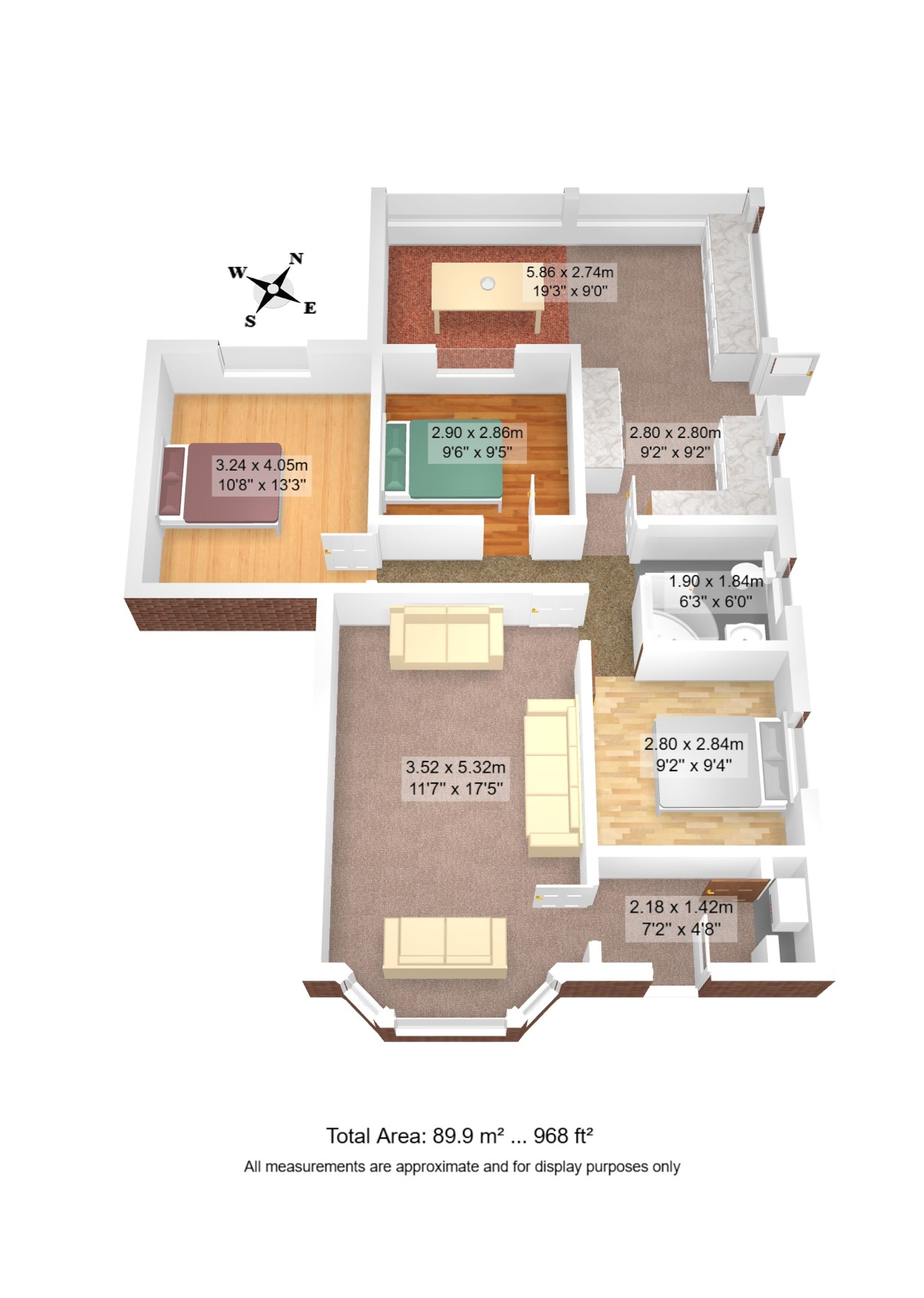 3 bed detached bungalow for sale in Rowan Avenue, Warrington - Property floorplan