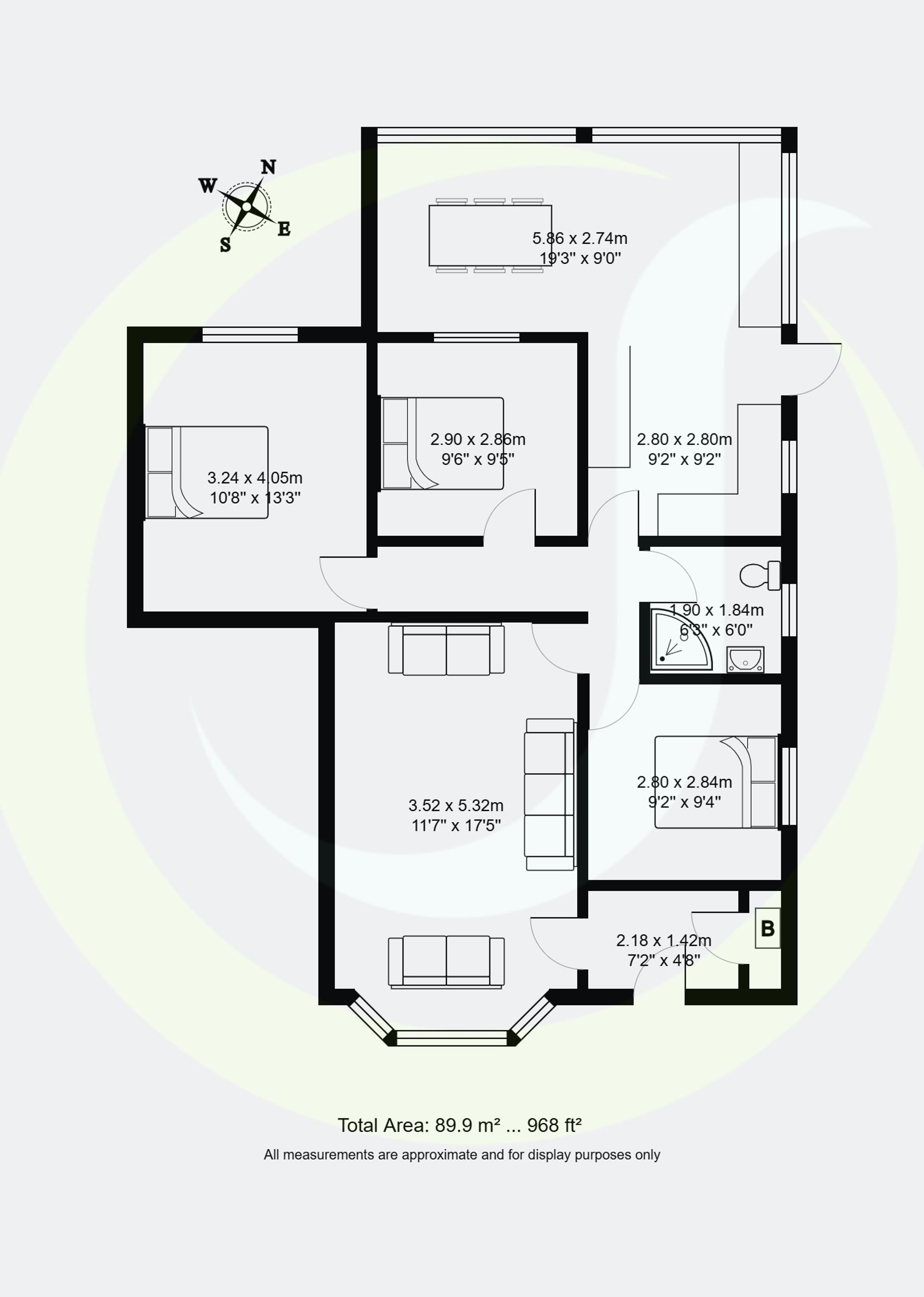 3 bed detached bungalow for sale in Rowan Avenue, Warrington - Property floorplan