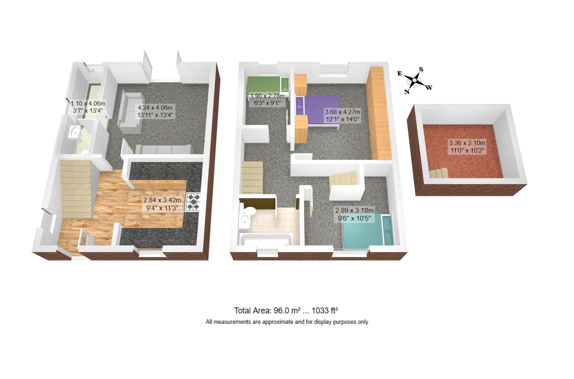 3 bed semi-detached house for sale in Fiddlers Lane, Manchester - Property floorplan