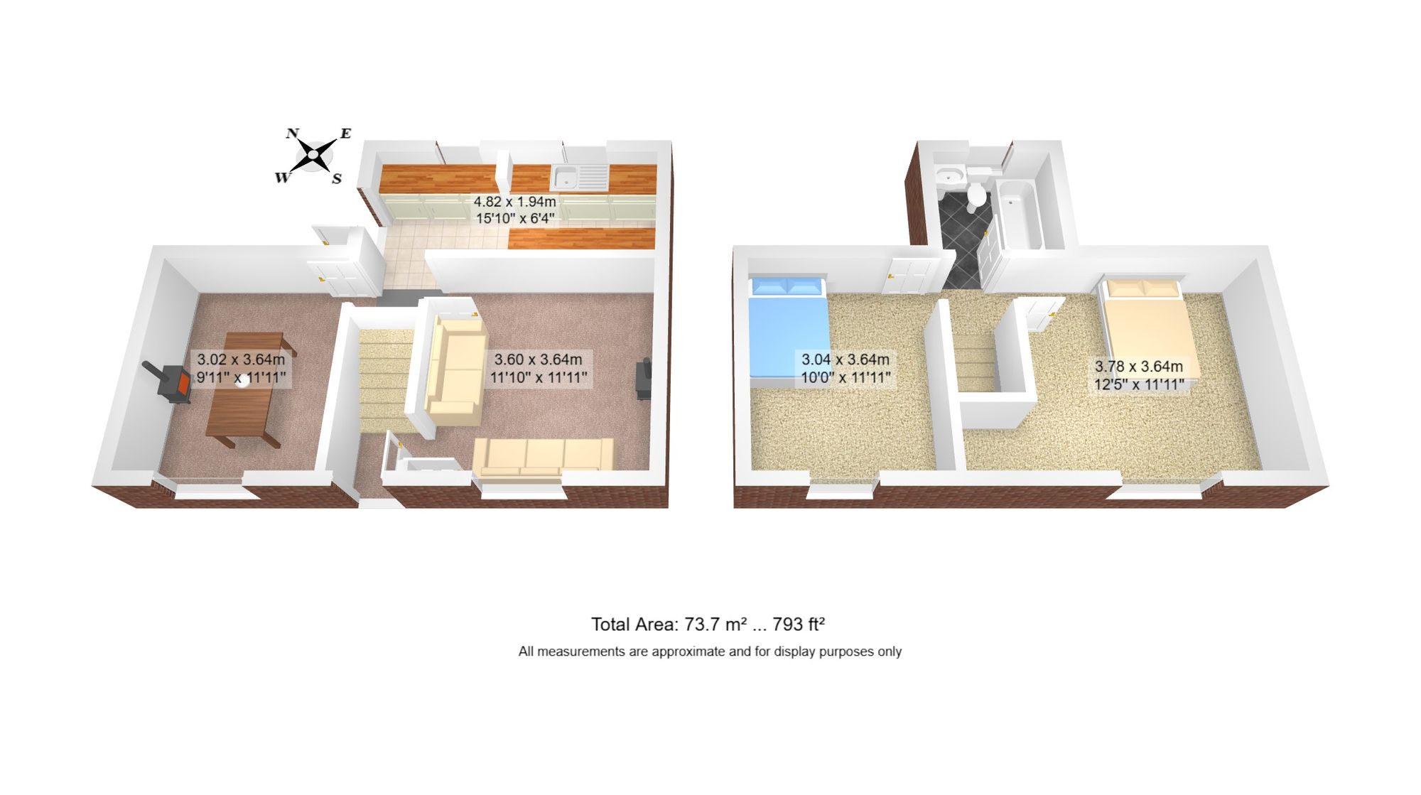 2 bed detached house for sale in Silver Street, Manchester - Property floorplan
