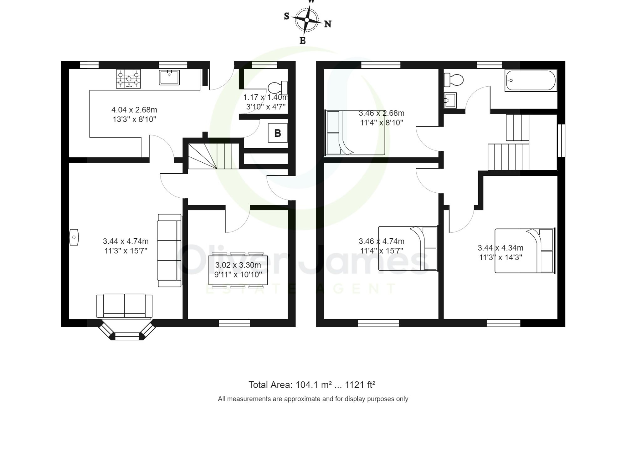 3 bed semi-detached house for sale in Graham Crescent, Manchester - Property floorplan