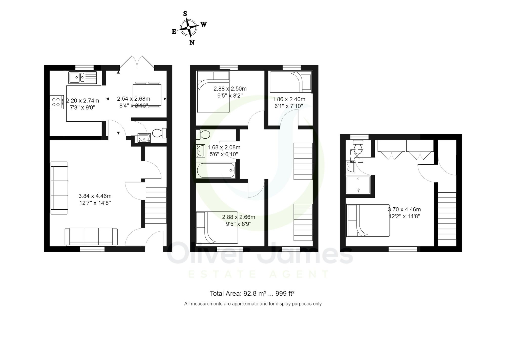 4 bed semi-detached house for sale in Mariners Way, Manchester - Property floorplan