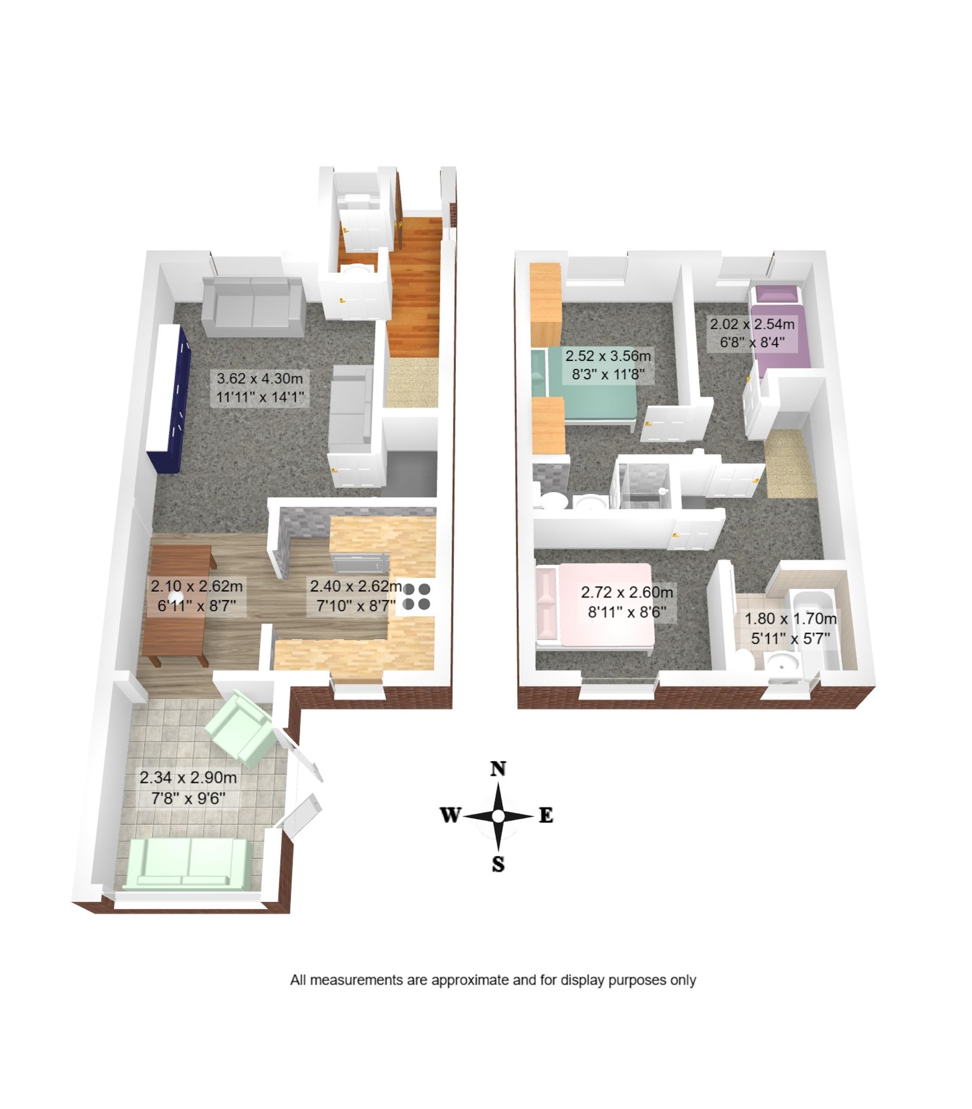 3 bed end of terrace house for sale in Stickens Lock Lane, Manchester - Property floorplan