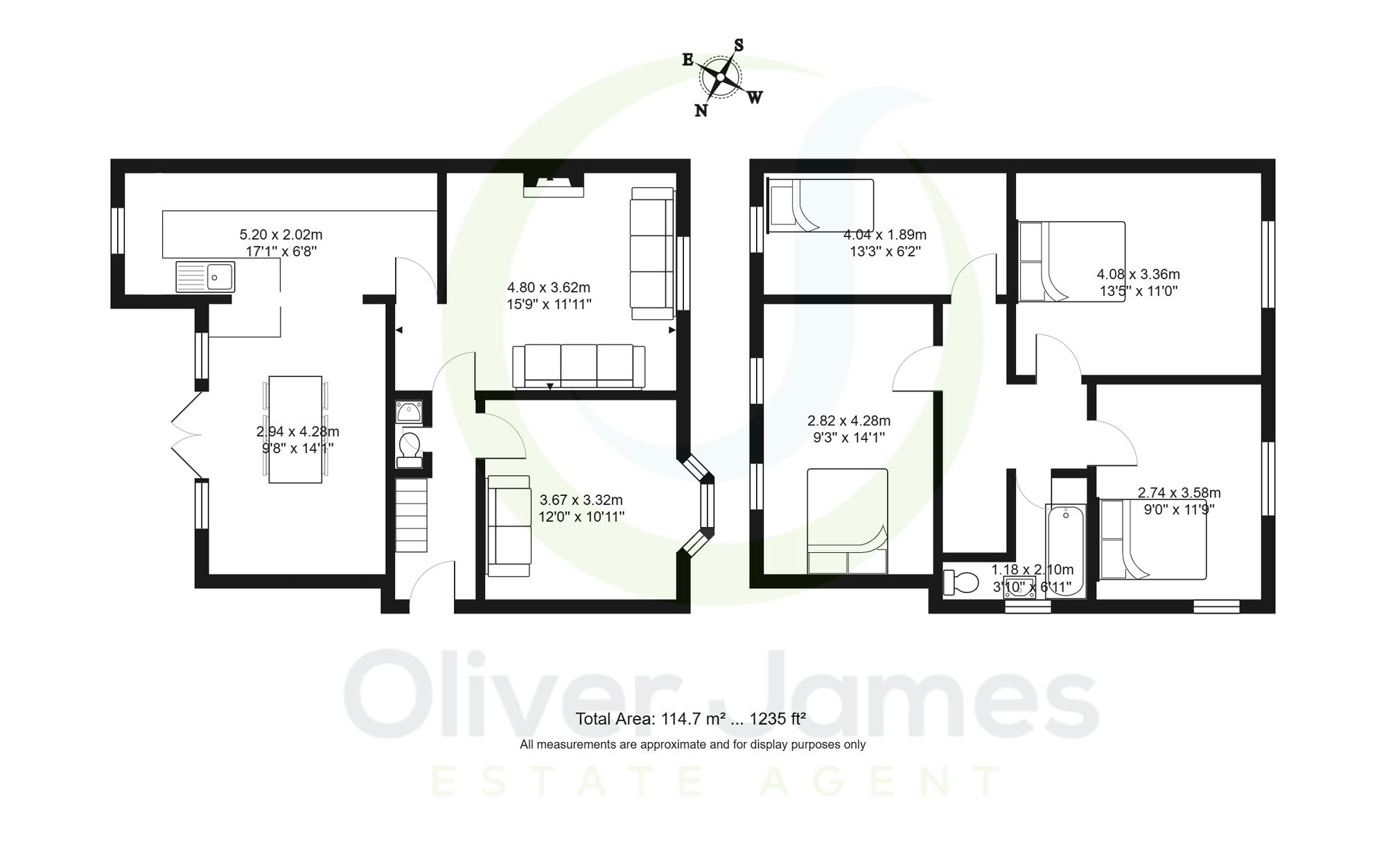 4 bed semi-detached house for sale in Baines Avenue, Manchester - Property floorplan