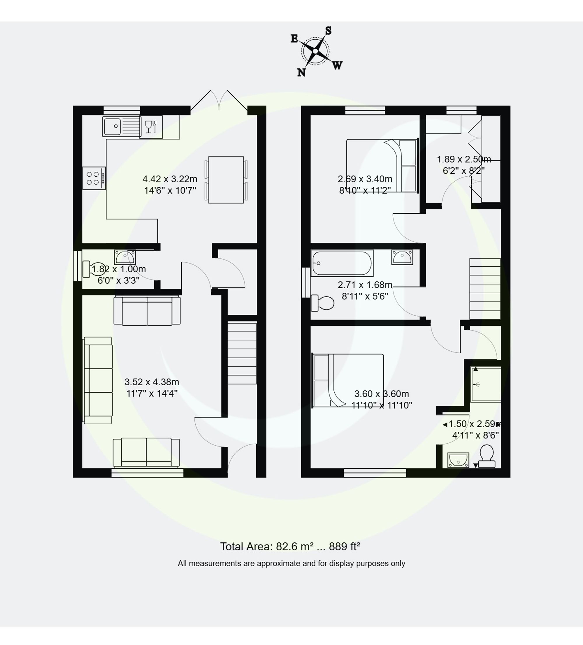 3 bed detached house for sale in Osprey Drive, Manchester - Property floorplan