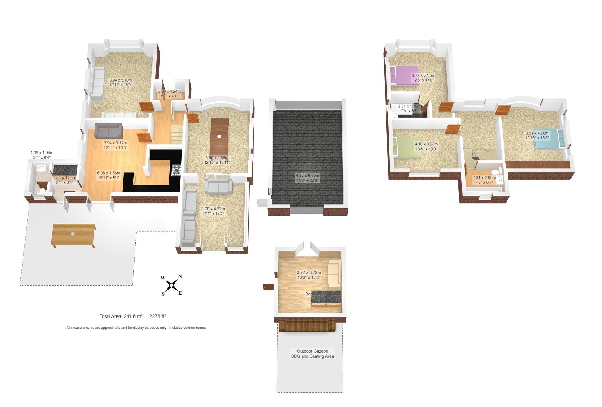 3 bed detached house for sale in Liverpool Road, Manchester - Property floorplan