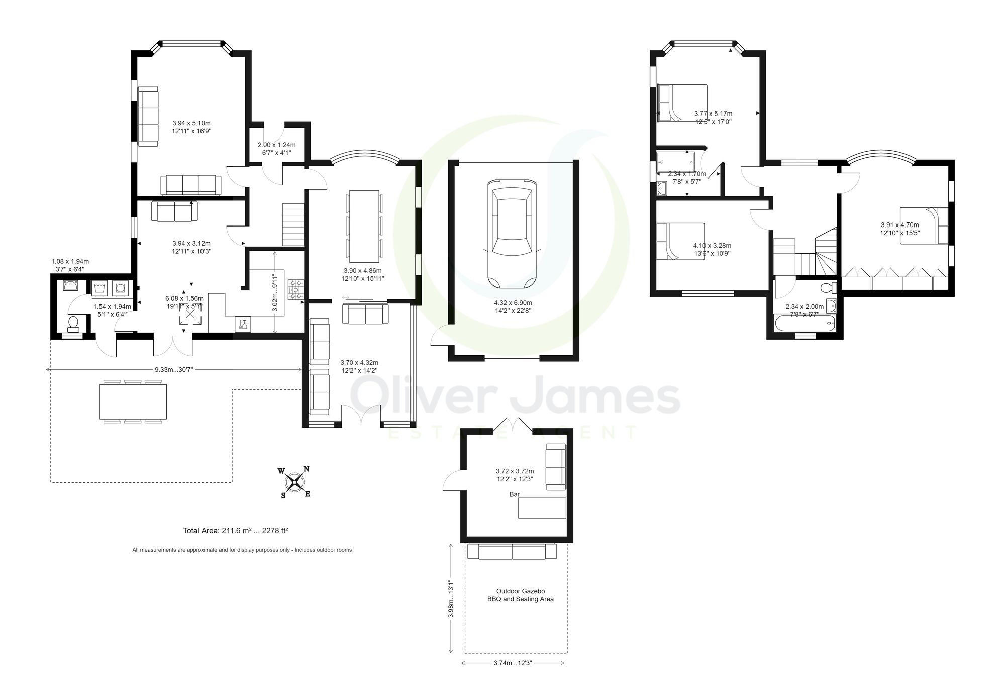 3 bed detached house for sale in Liverpool Road, Manchester - Property floorplan